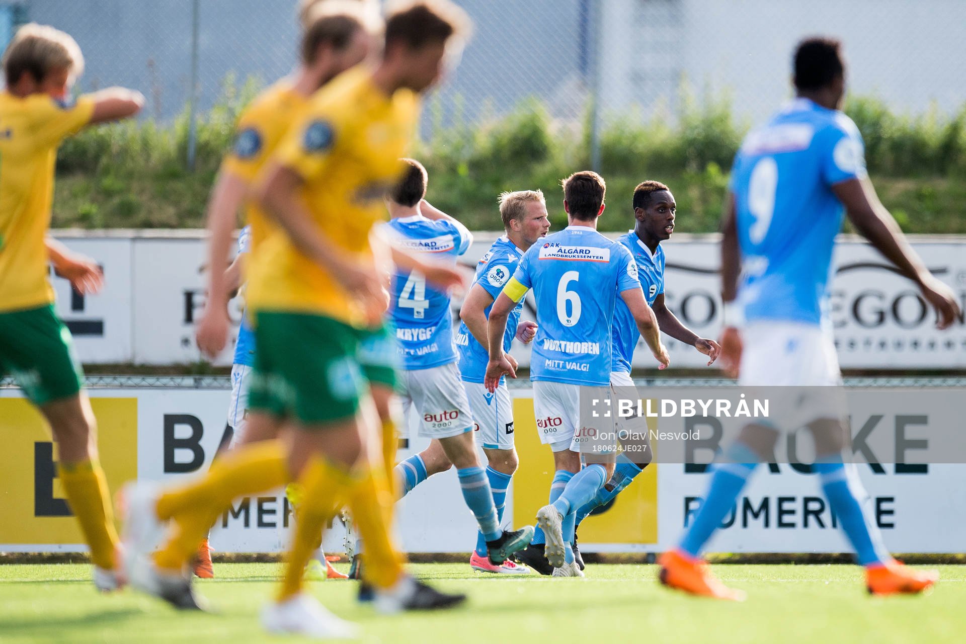 Tapio Heikkilä of Sandnes Ulf celebrates the 2-2 goal with