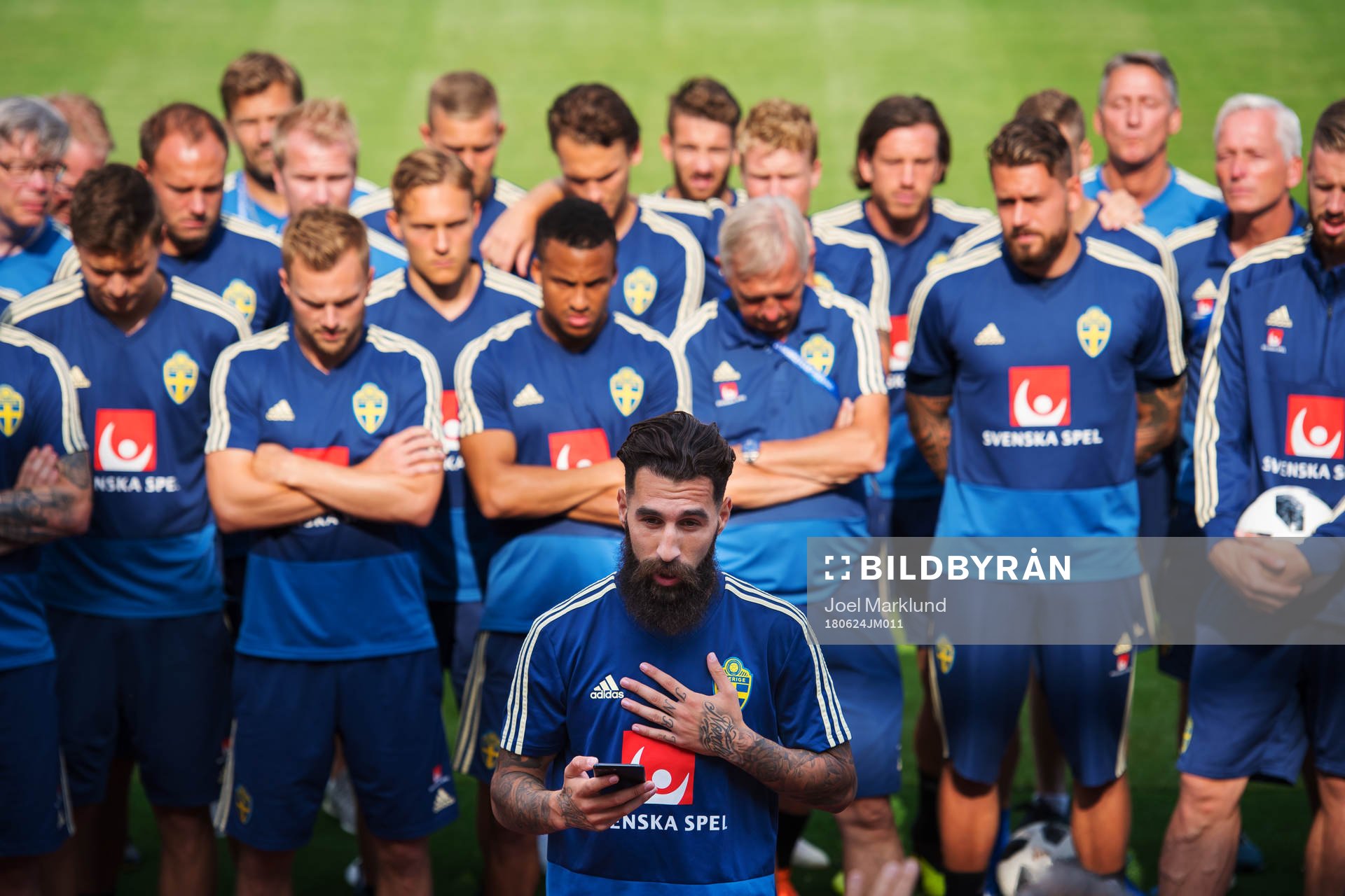Jimmy Durmaz of the Swedish national football team makes a