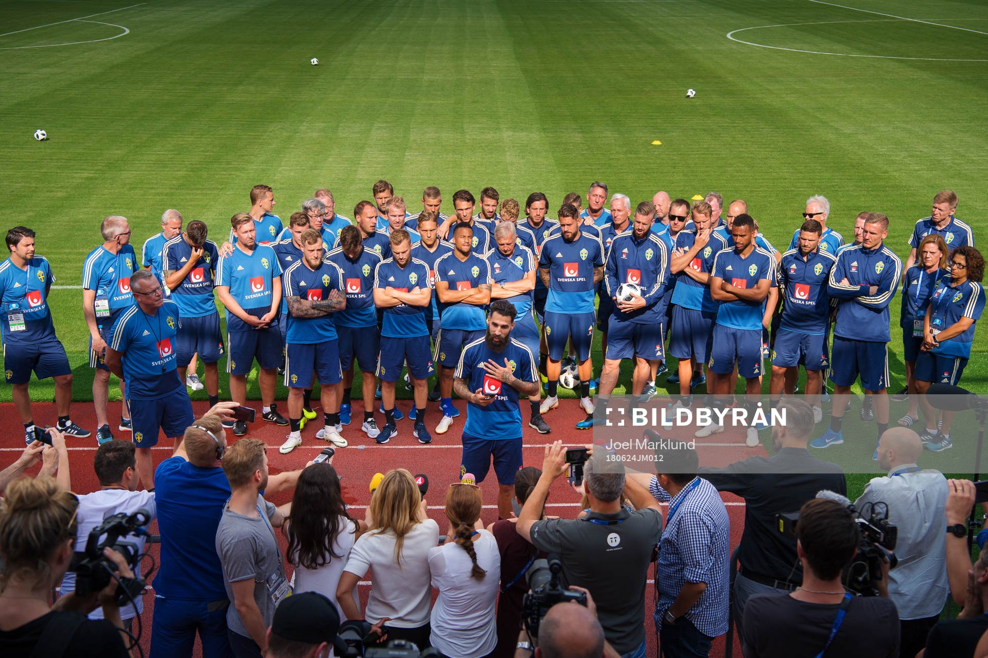 Jimmy Durmaz of the Swedish national football team makes a