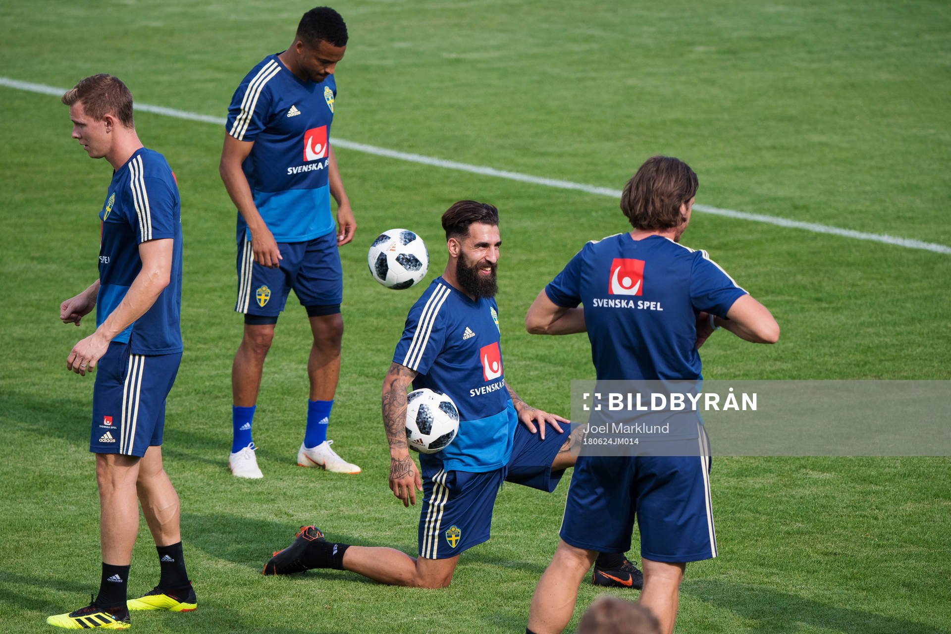Emil Krafth, Martin Olsson, Jimmy Durmaz and Gustav