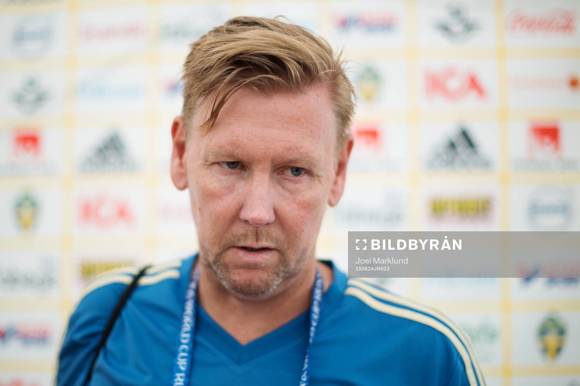 Assistant coach Peter Wettergren of the Swedish national