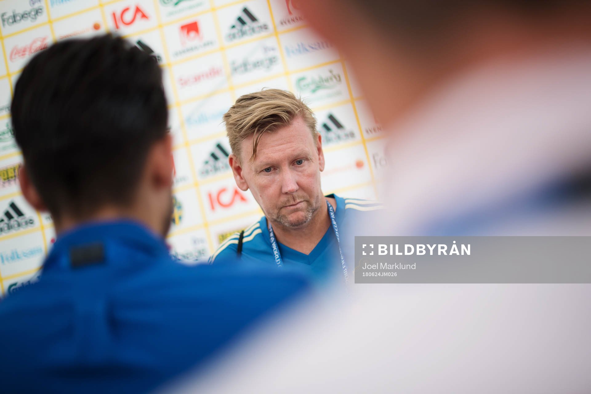 Assistant coach Peter Wettergren of the Swedish national