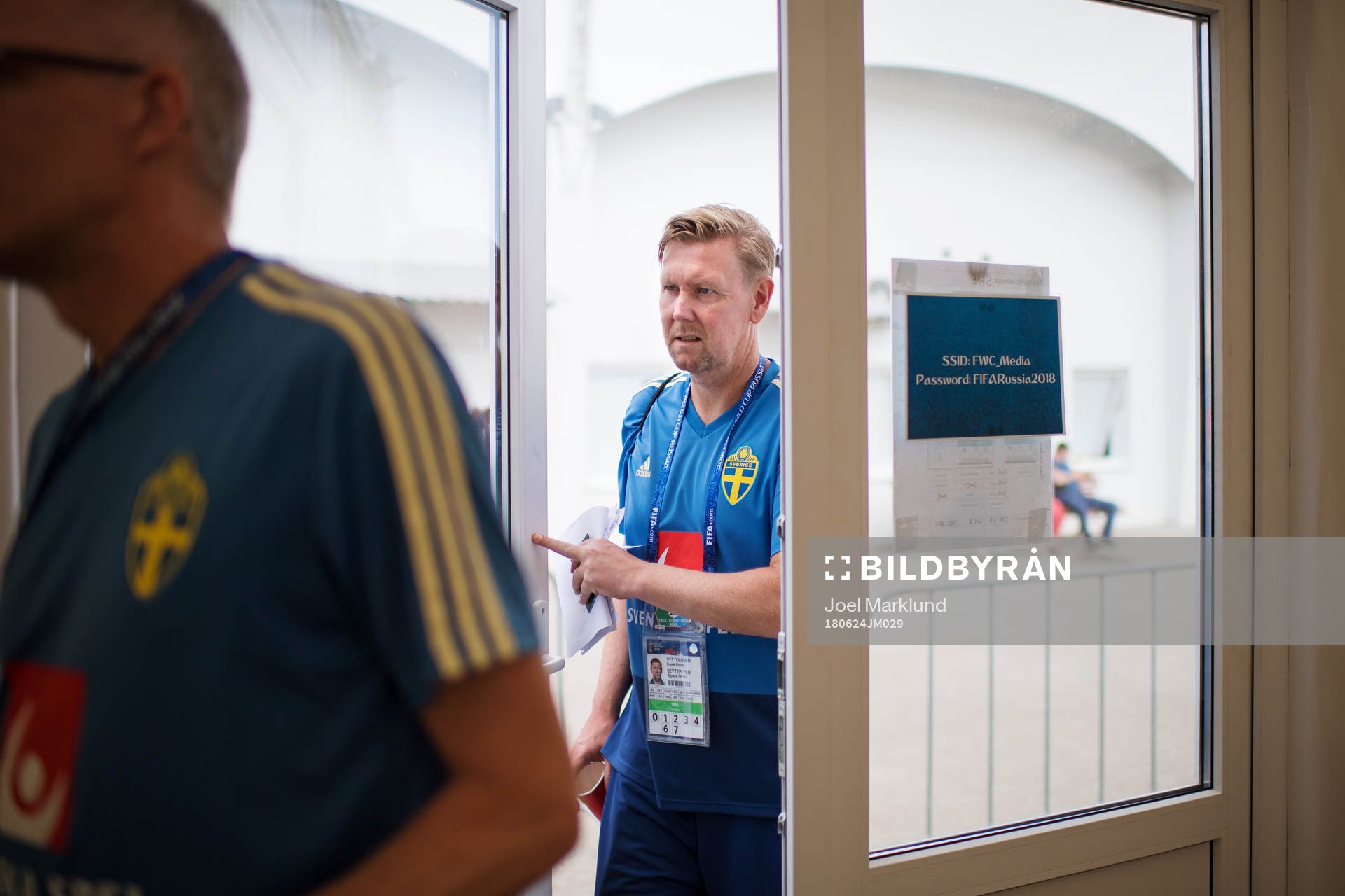 Assistant coach Peter Wettergren of the Swedish national