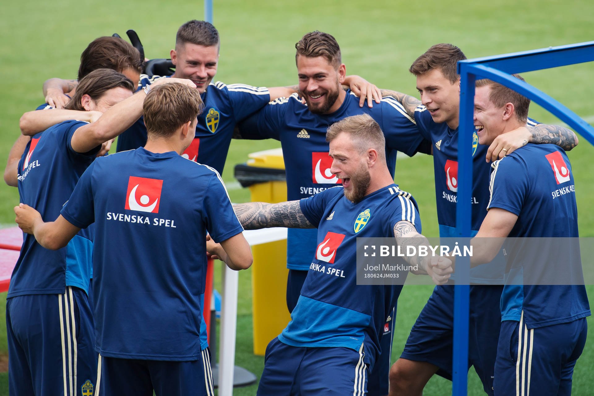 John Guidetti of the Swedish national football team at a