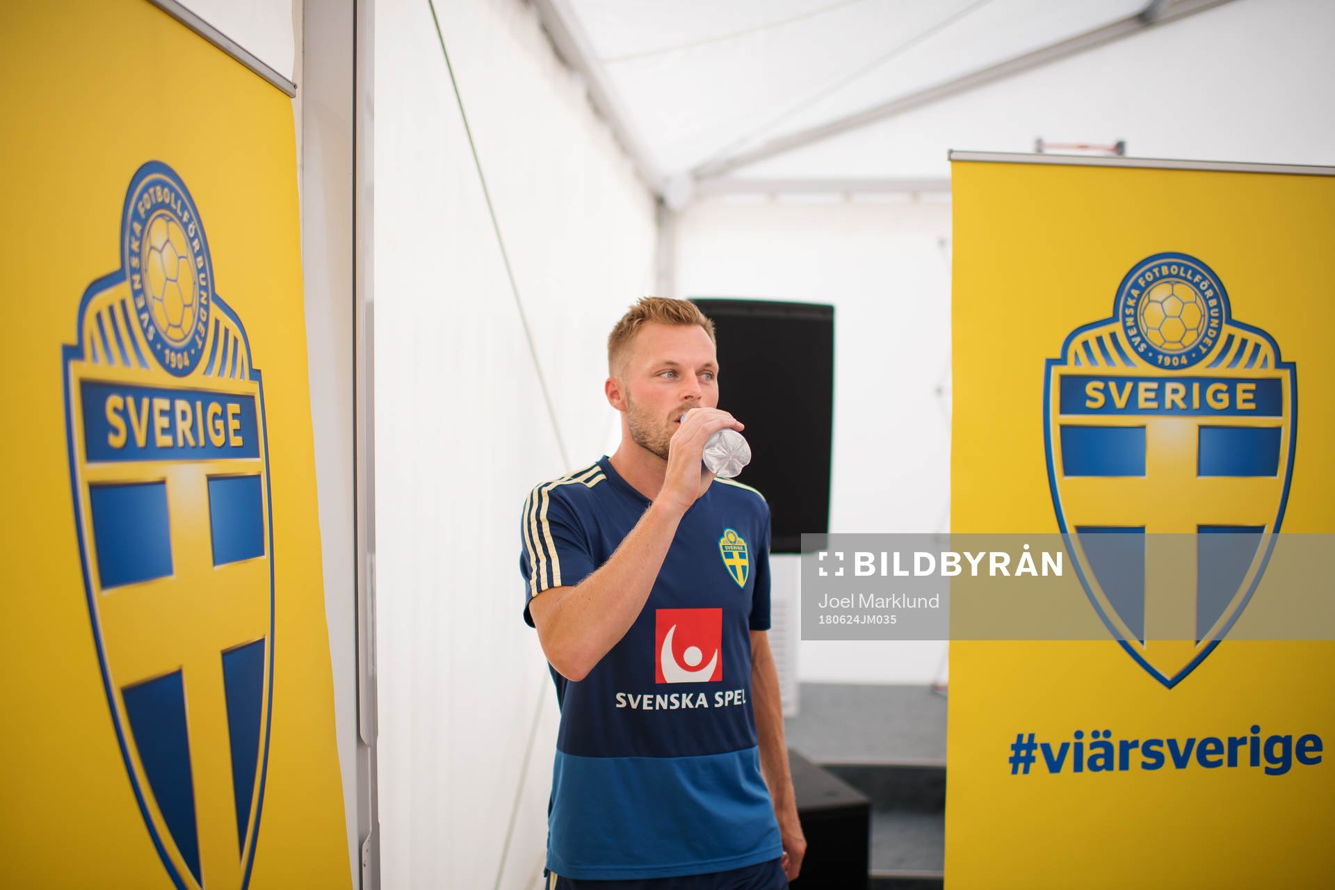Sebastian Larsson of the Swedish national football team