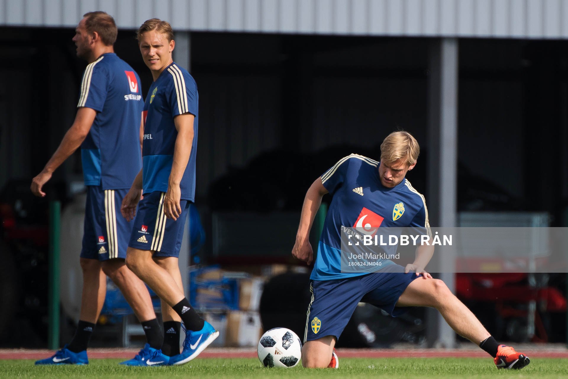 Emil Forsberg of the Swedish national football team at a