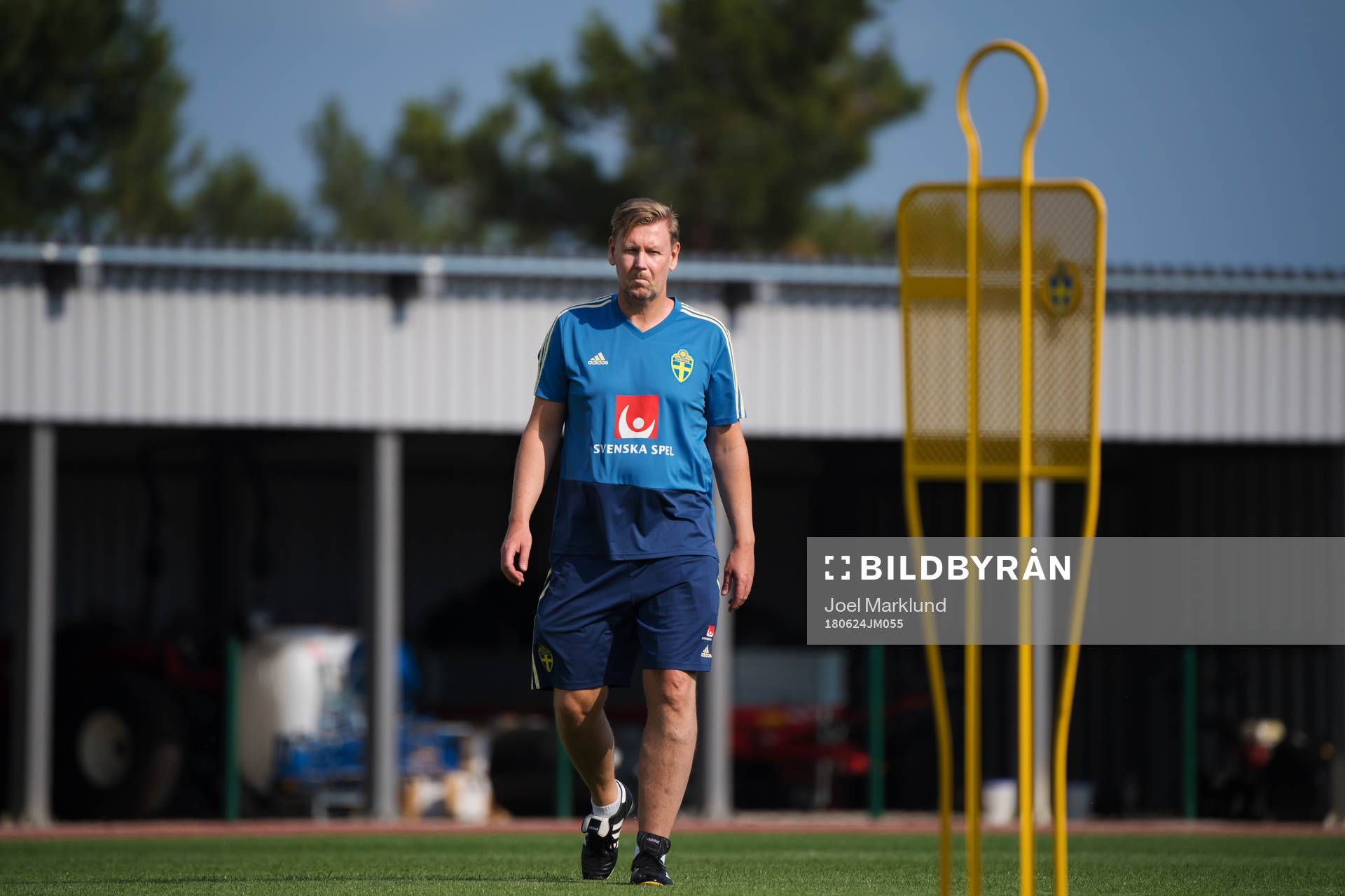 Assistant coach Peter Wettergren of the Swedish national