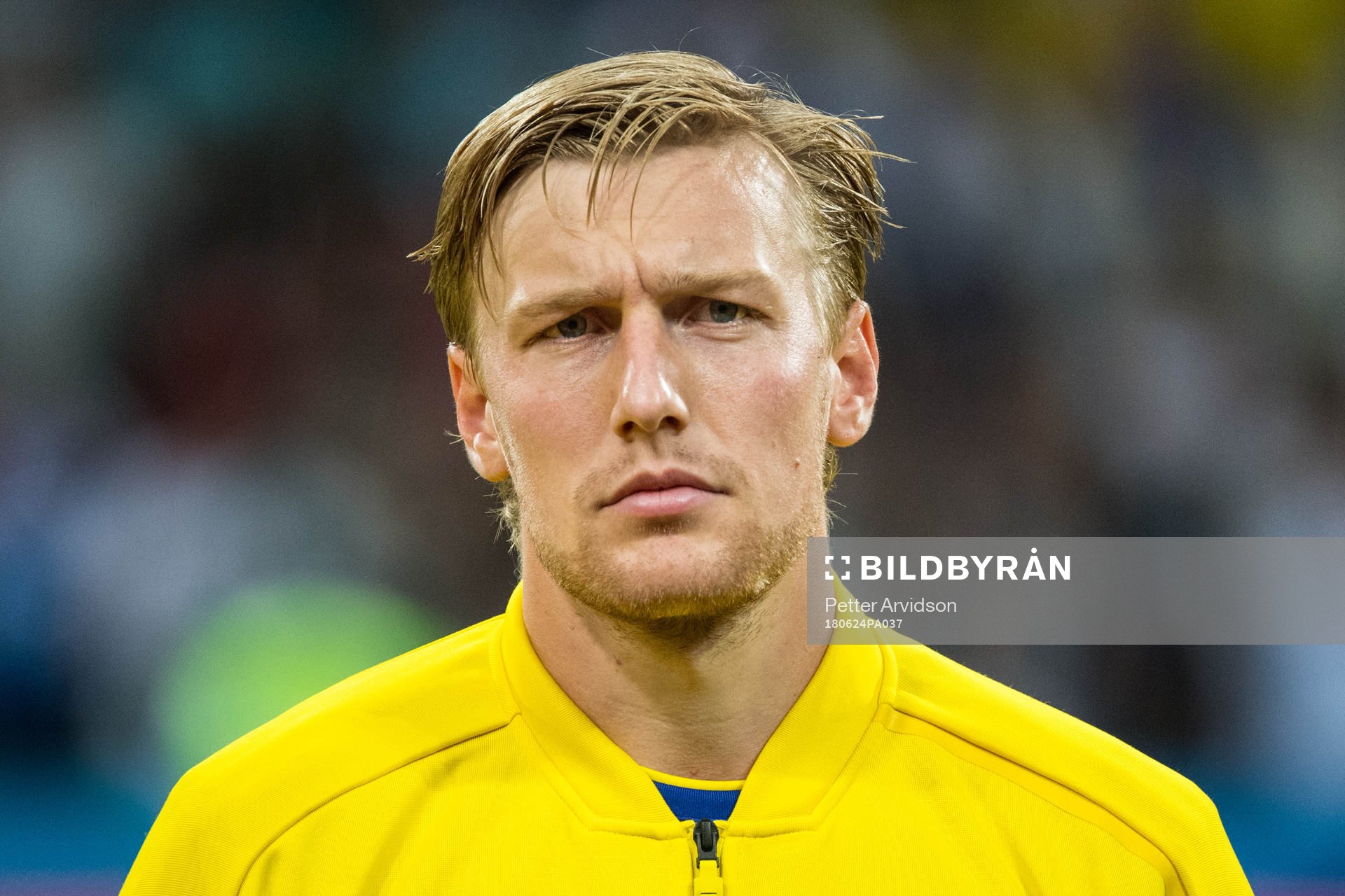 Emil Forsberg of Sweden prior the FIFA World Cup group