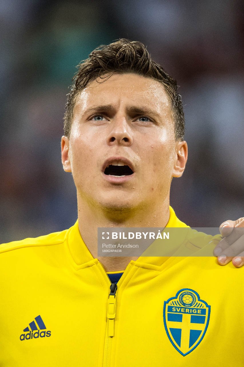 Victor Nilsson Lindelöf of Sweden prior the FIFA World Cup
