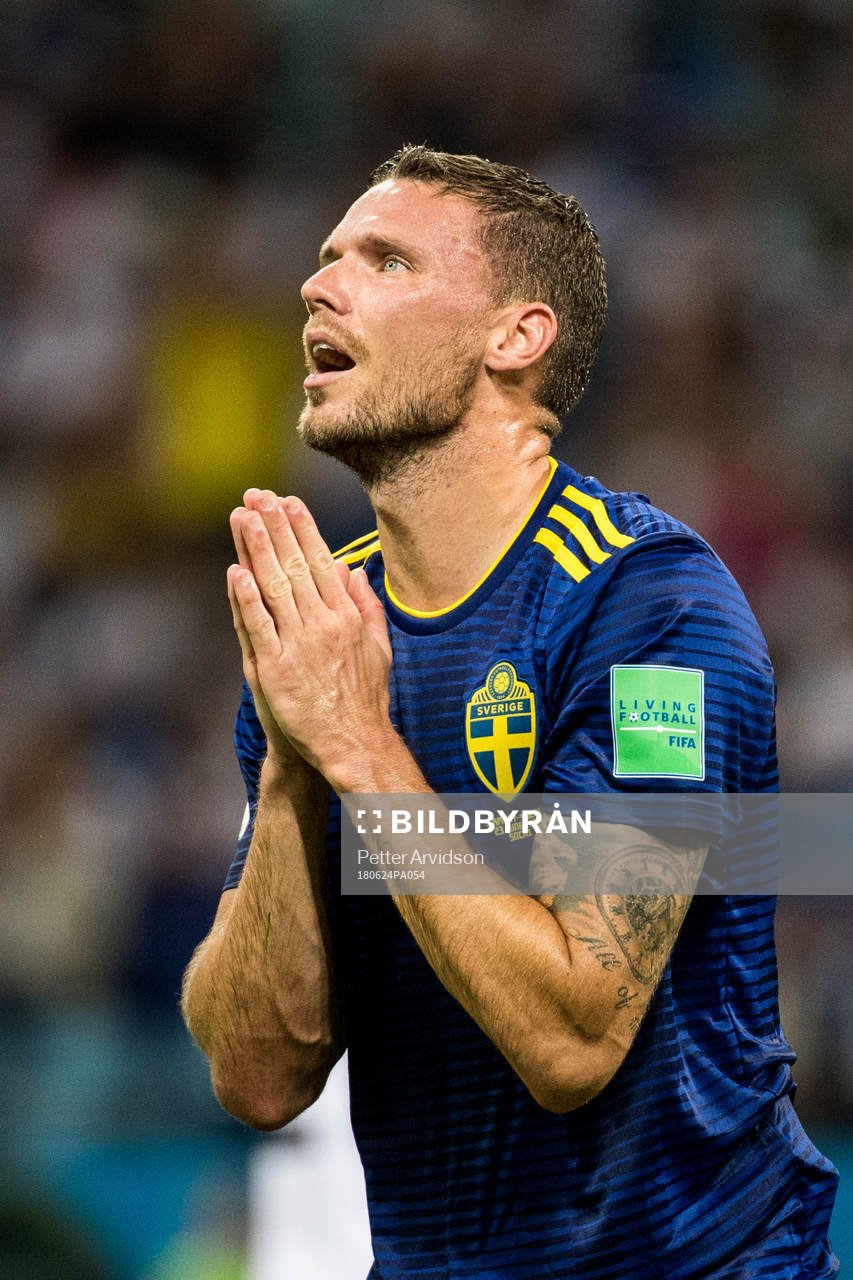 Marcus Berg of Sweden reacts
