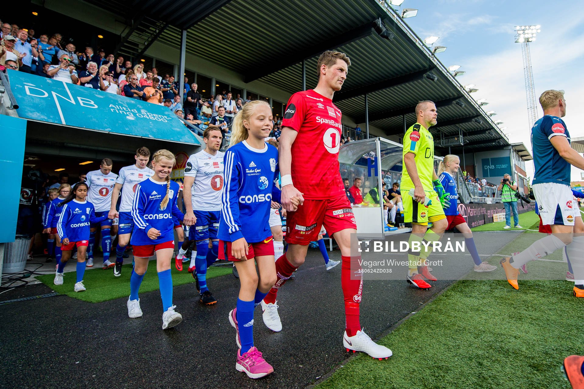 Goalkeeper Even Barli of Ranheim and goalkeeper Espen Bugge