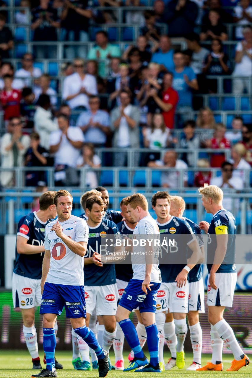 Kristoffer Løkberg of Ranheim looks dejected