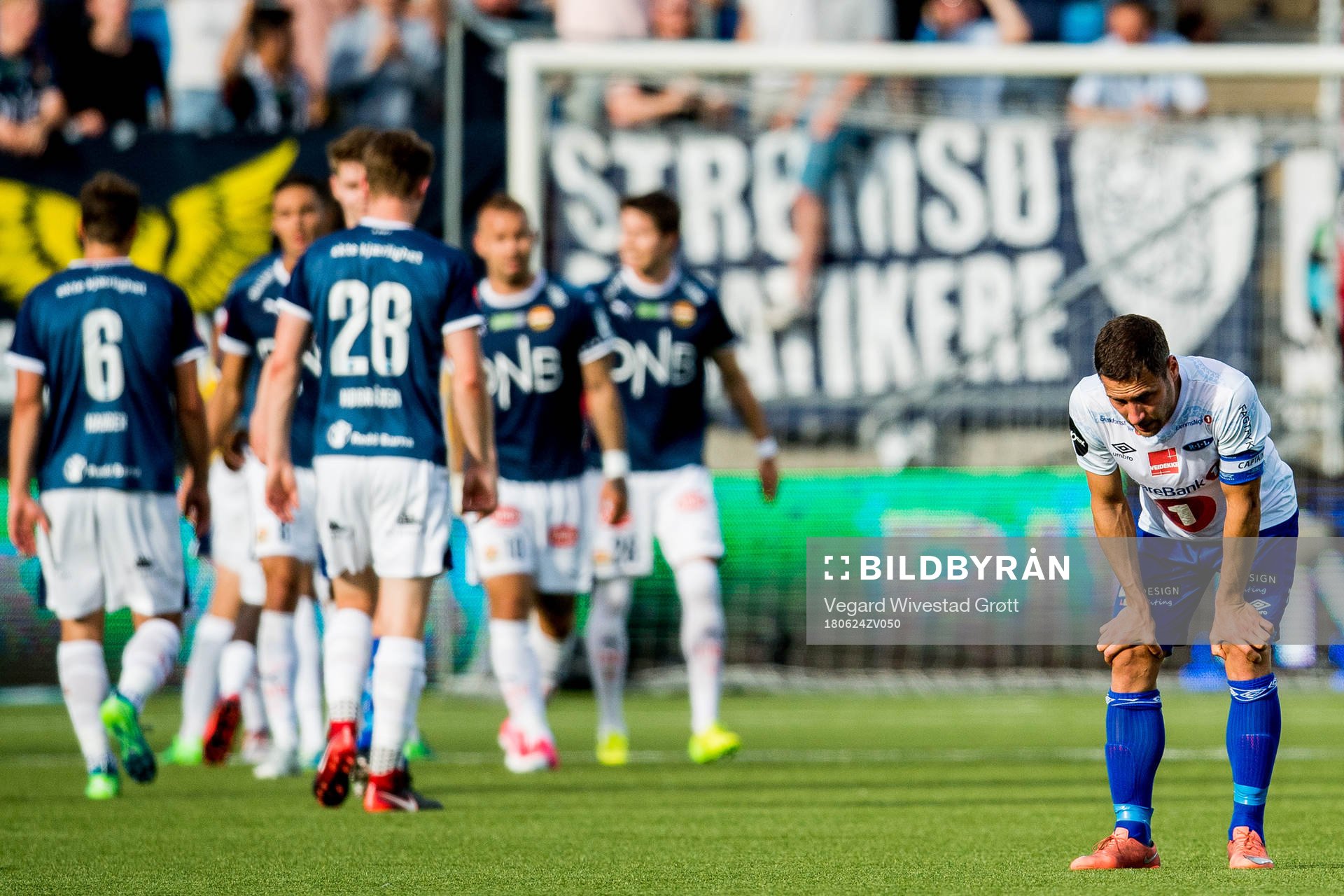 Mads Reginiussen of Ranheim looks dejected