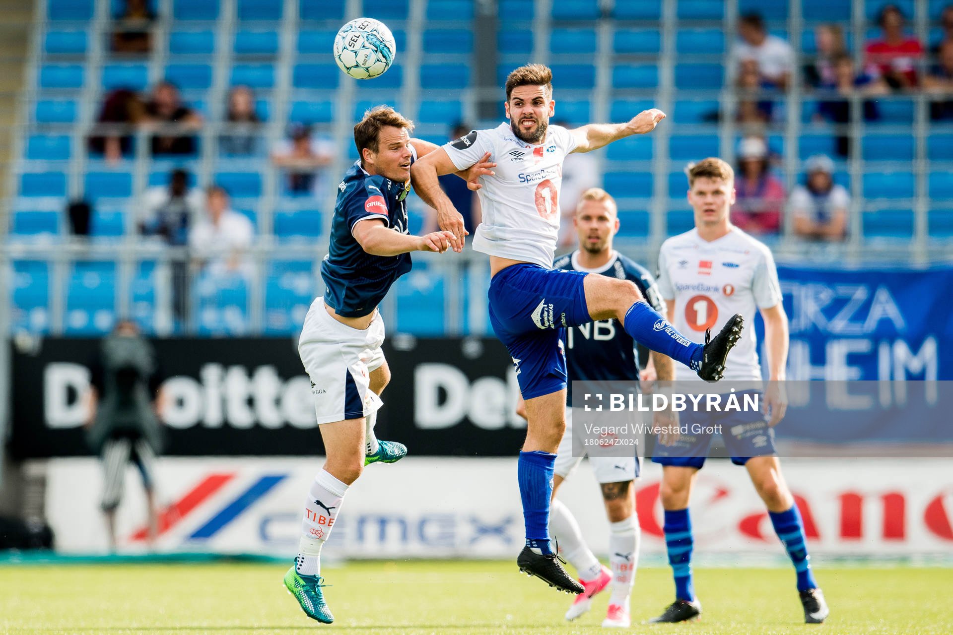 Henning Hauger of Strømsgodset and Eirik Valla Dønnem of