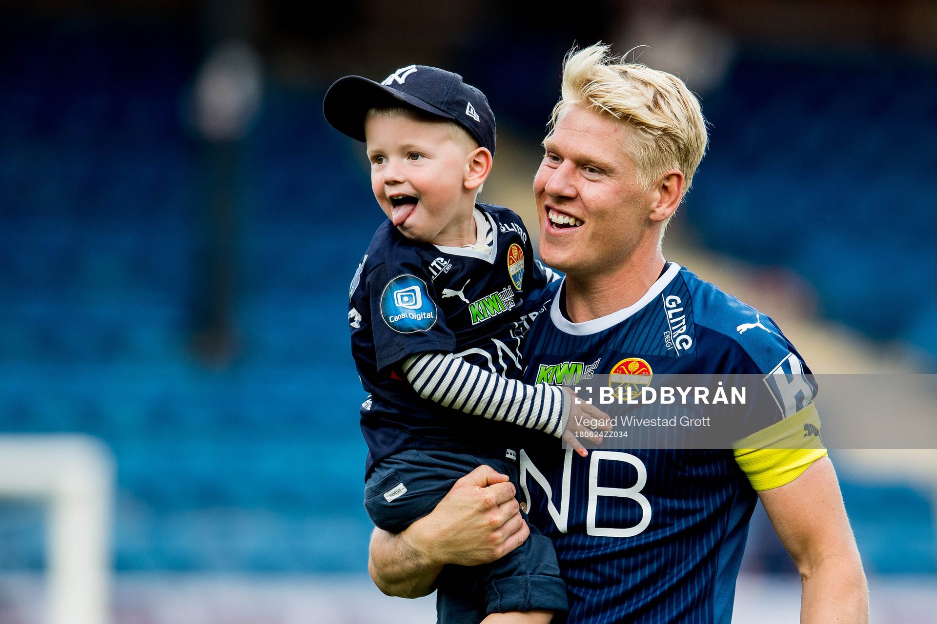 Jakob Glesnes of Strømsgodset after the Eliteserien match between Strømsgodset and Ranheim on June 24, 2018 in Drammen.