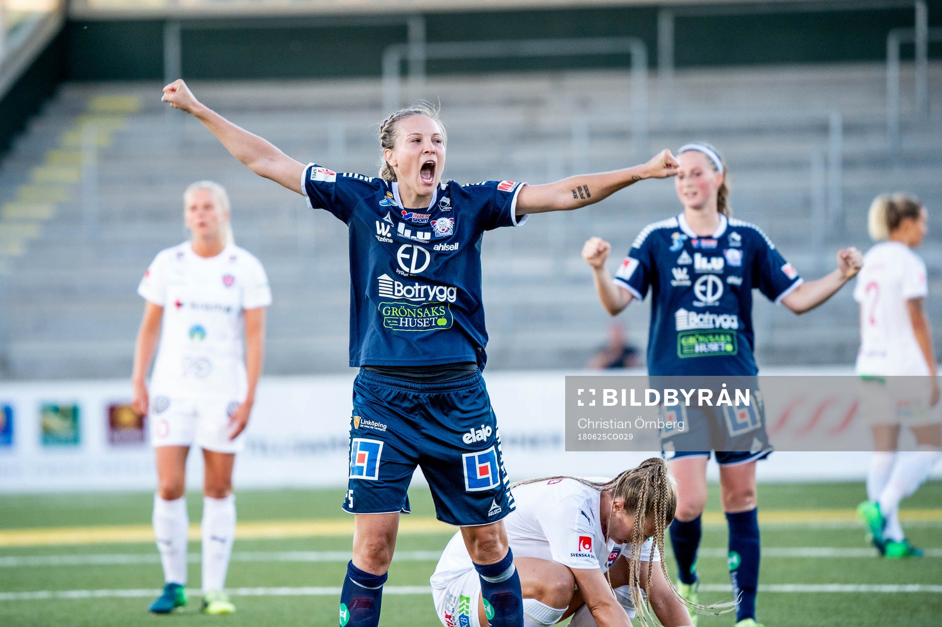 Linköpings Lisa Lantz jublar