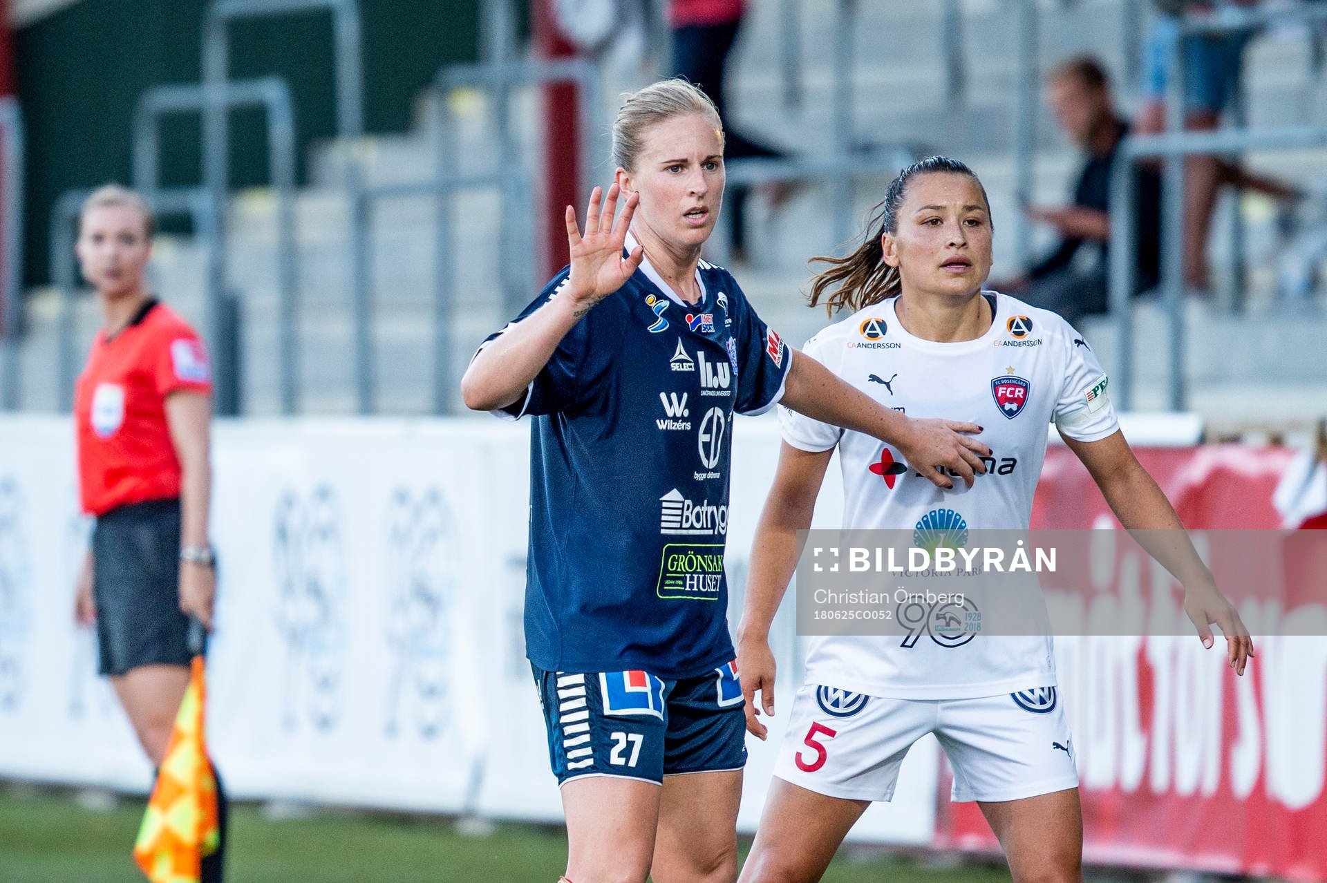 Linköpings Natasha Dowie mot Rosengårds Alexandra Lowe
