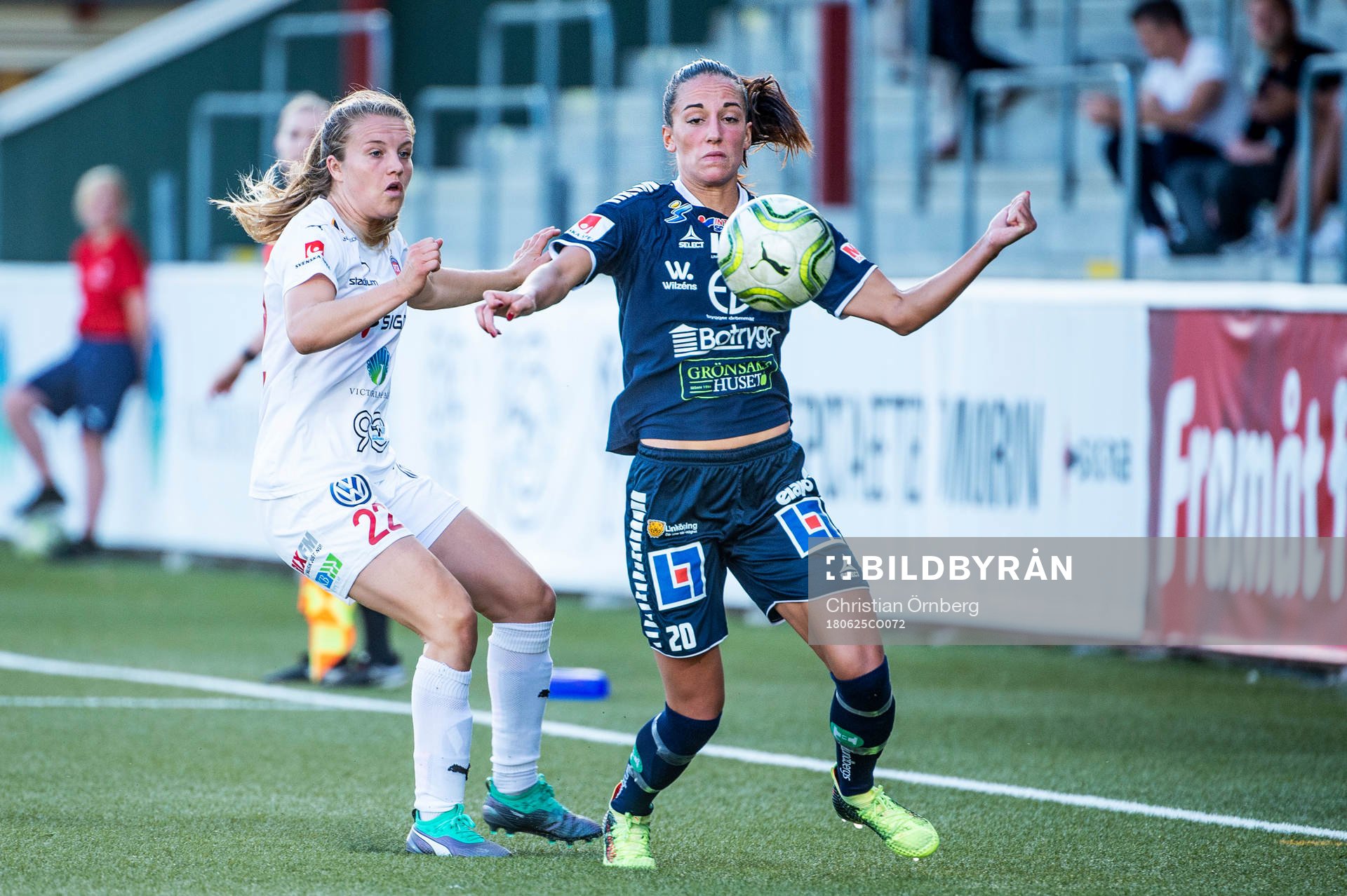 Rosengårds Fiona Brown mot Linköpings Anna Oskarsson