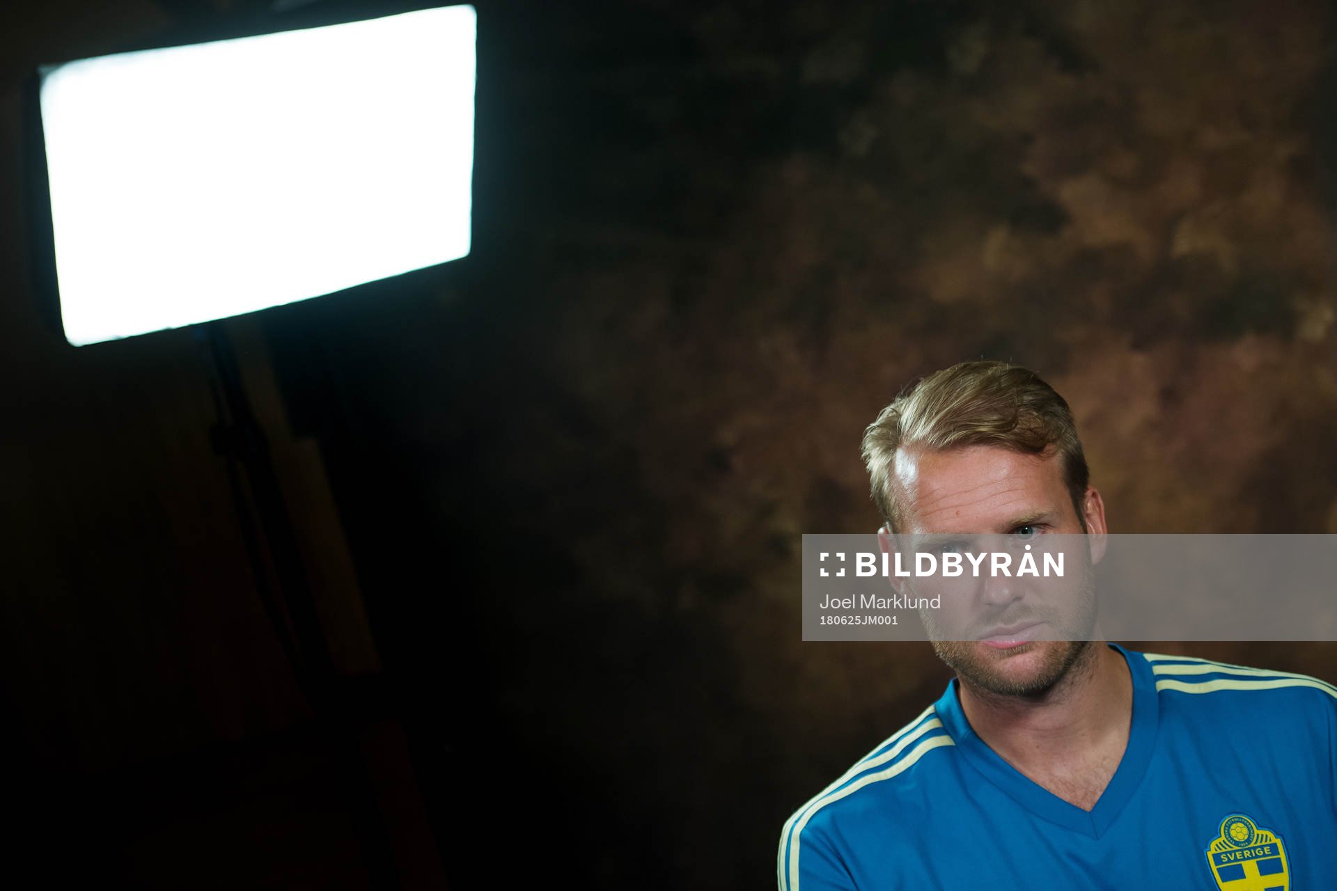 Ola Toivonen of the Swedish national football team at a