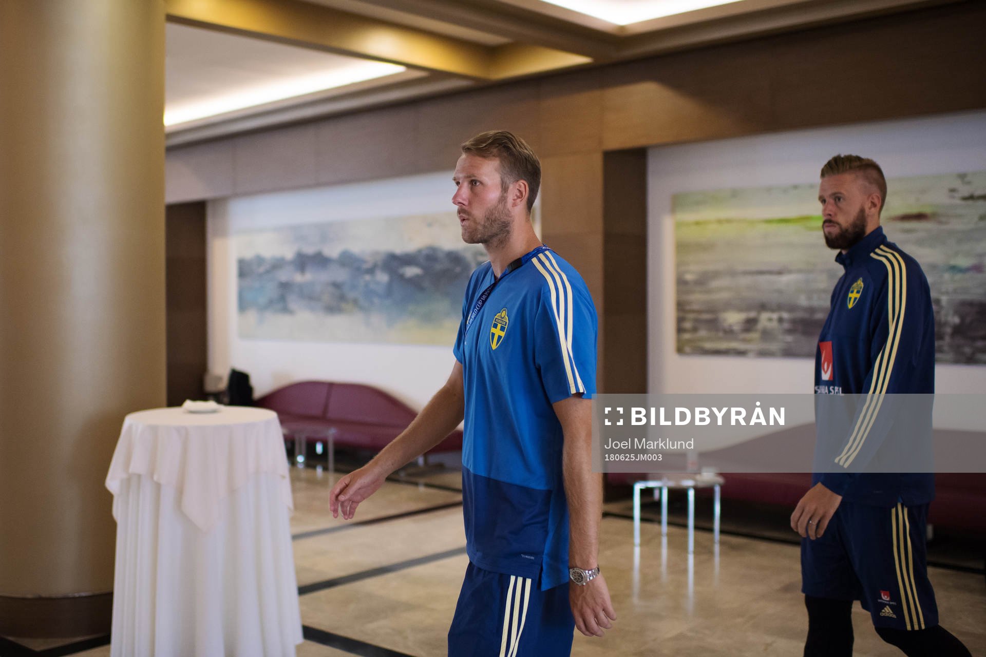Ola Toivonen and Pontus Jansson of the Swedish national