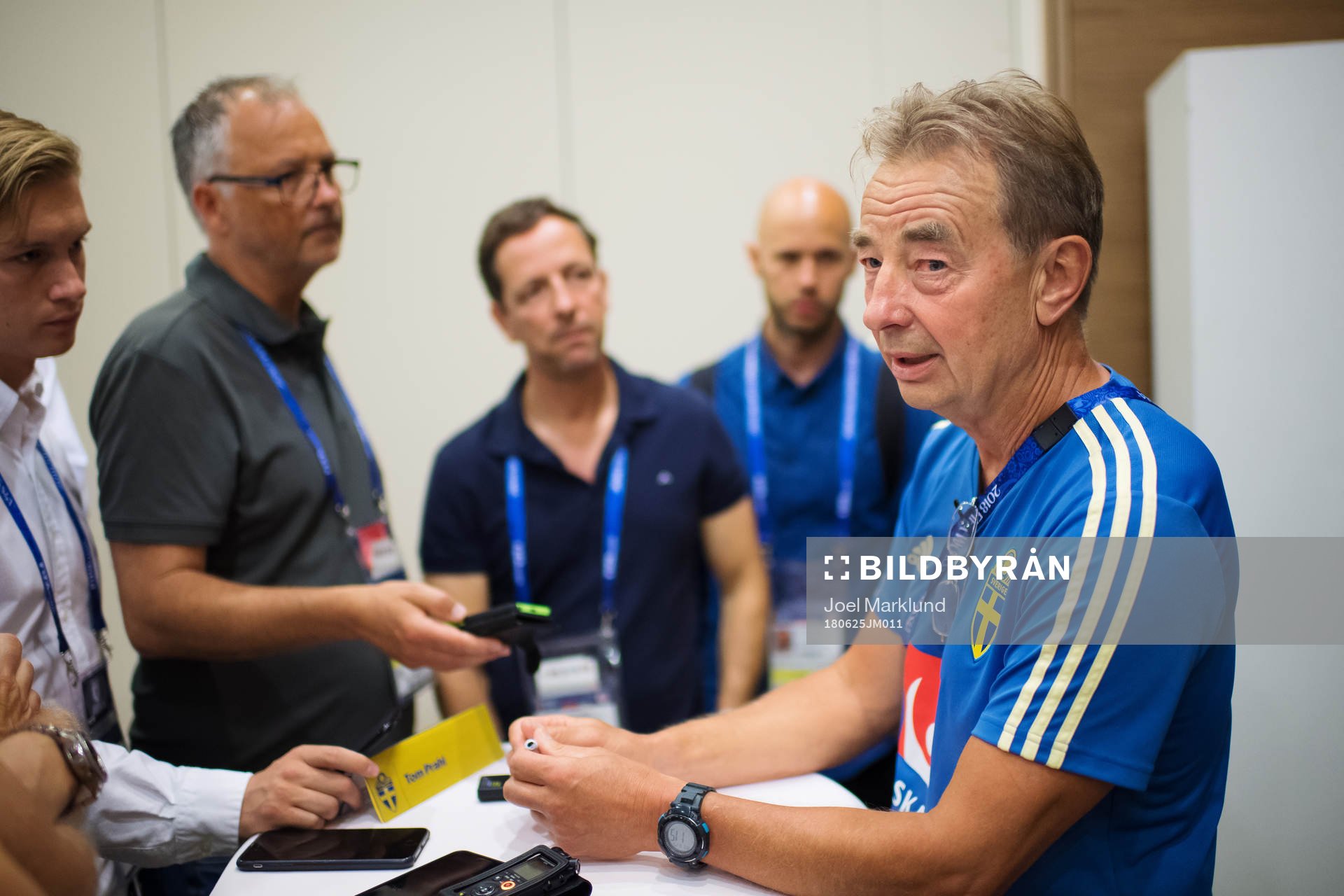 Scout Tom Prahl of the Swedish national football team at a