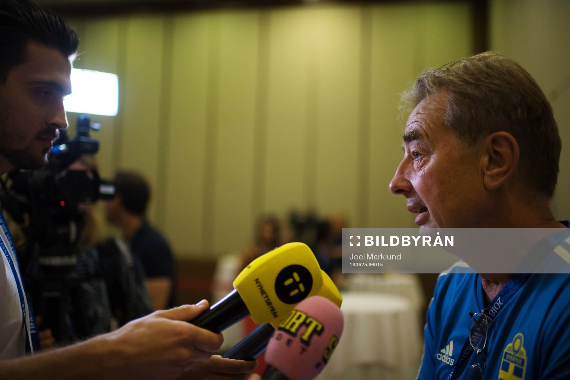 Scout Tom Prahl of the Swedish national football team at a