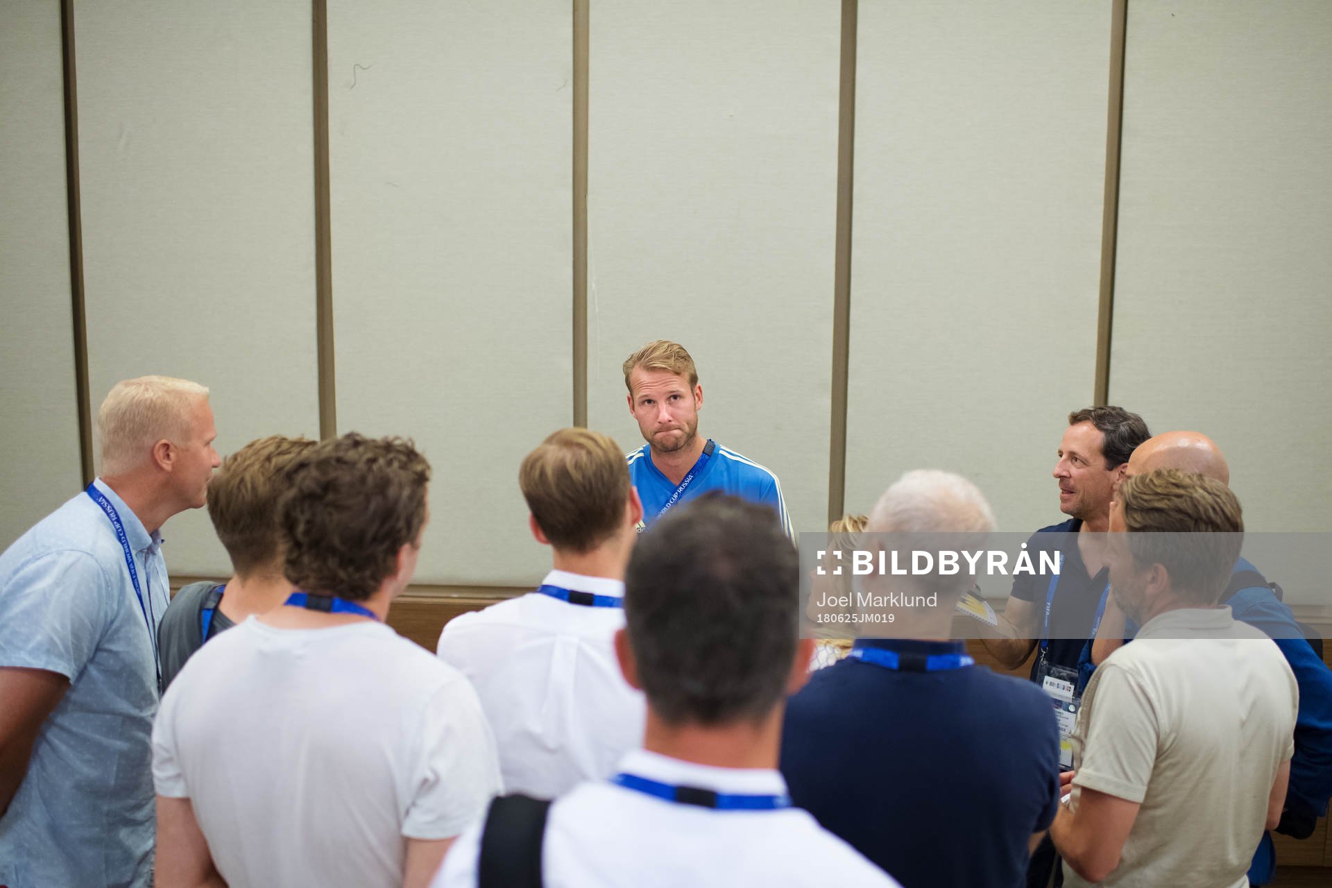 Ola Toivonen of the Swedish national football team at a
