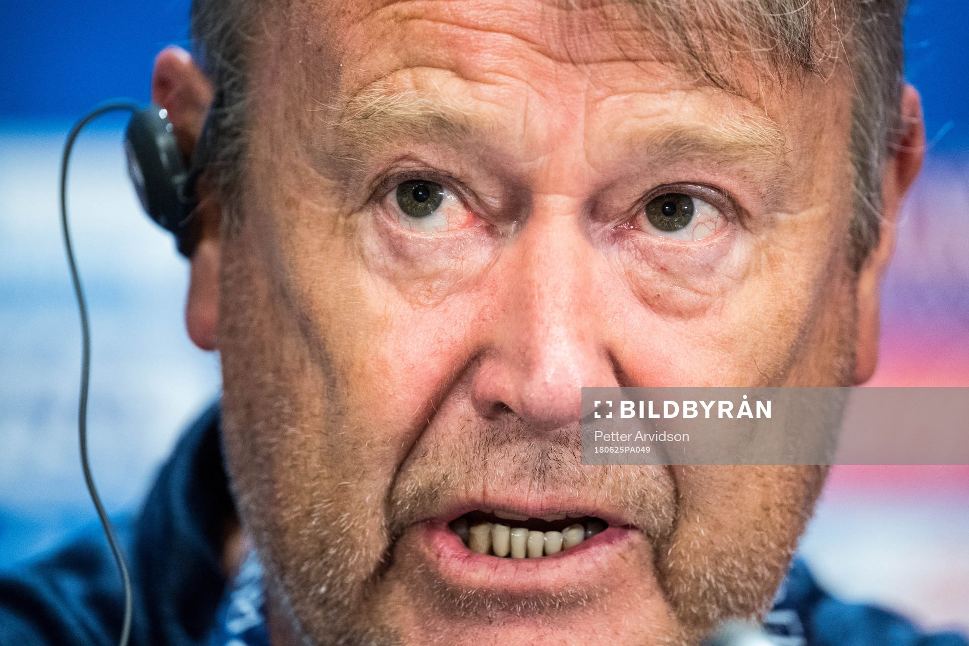 Head coach Åge Hareide of Denmark