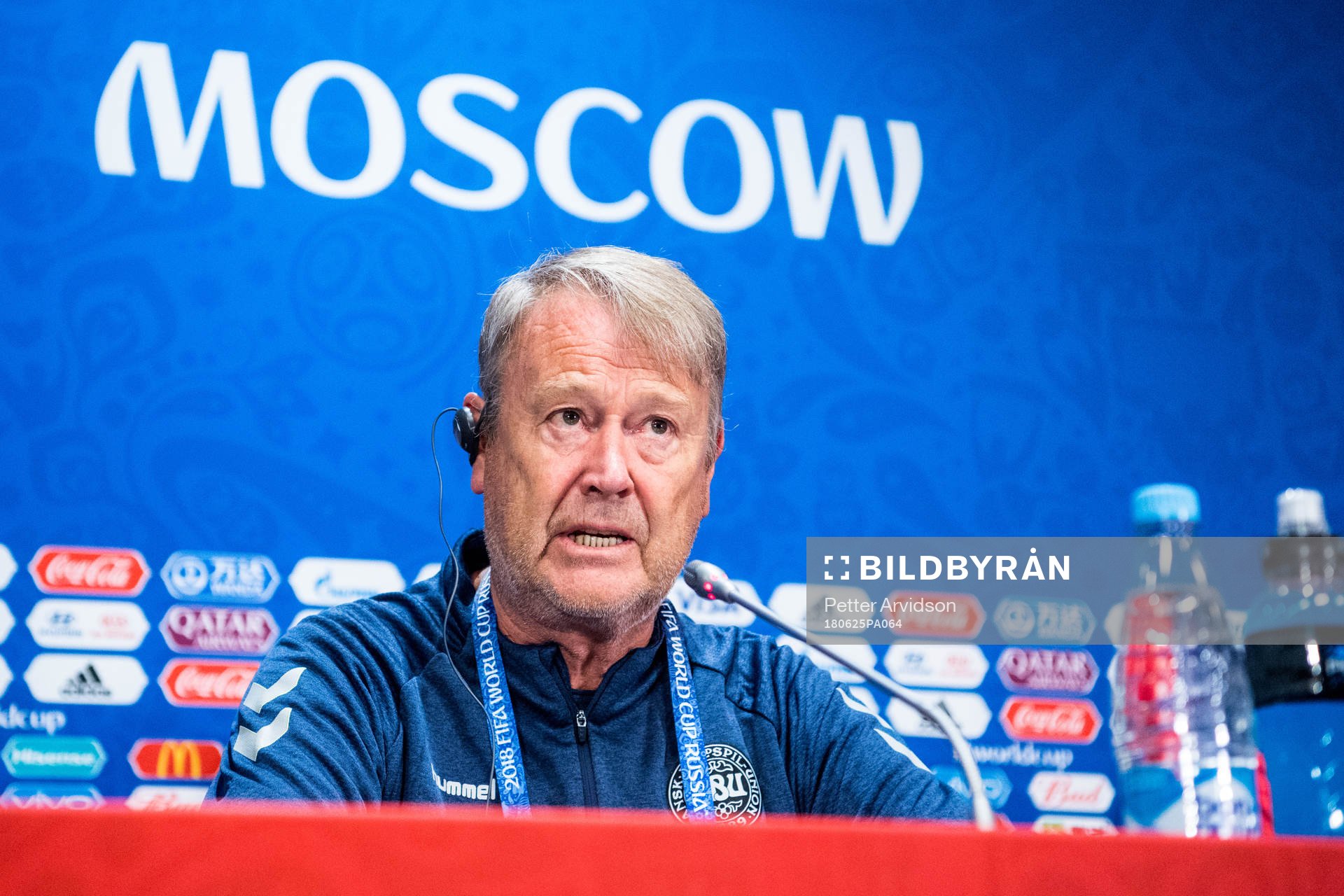 Head coach Åge Hareide of Denmark