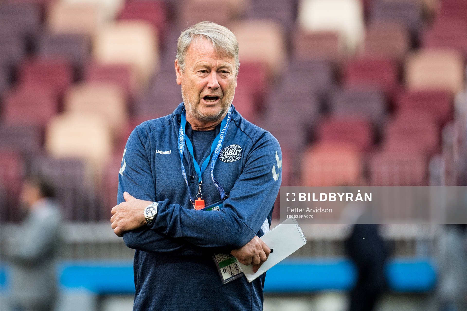 Head coach Åge Hareide of Denmark