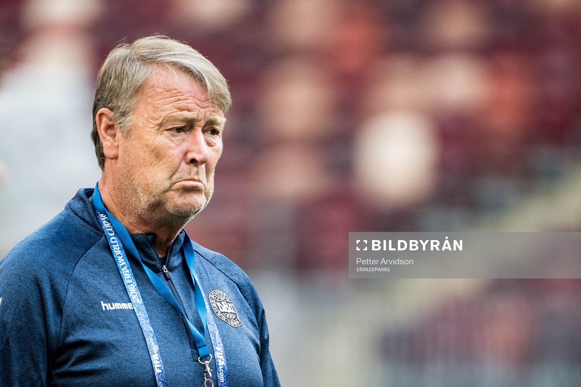 Head coach Åge Hareide of Denmark