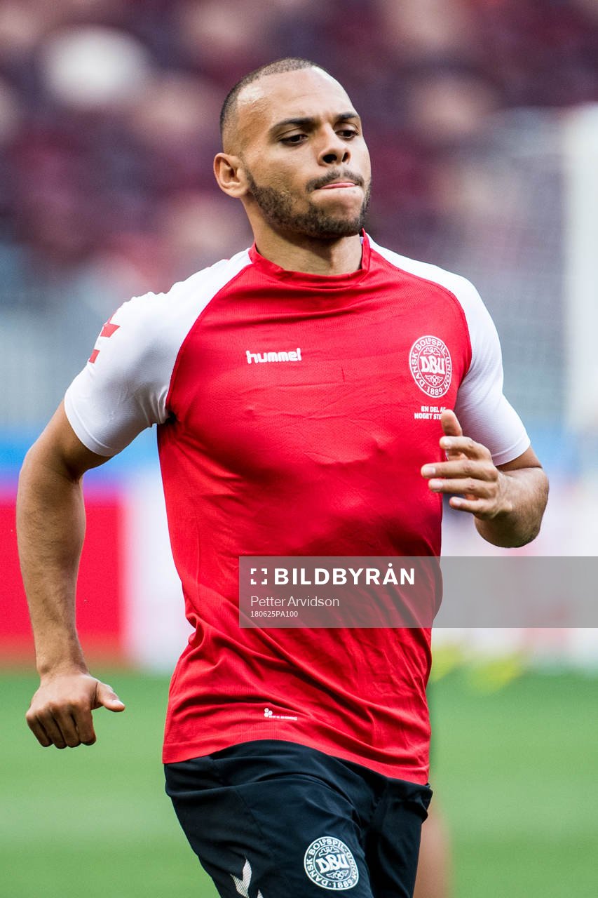 Martin Braithwaite of Denmark