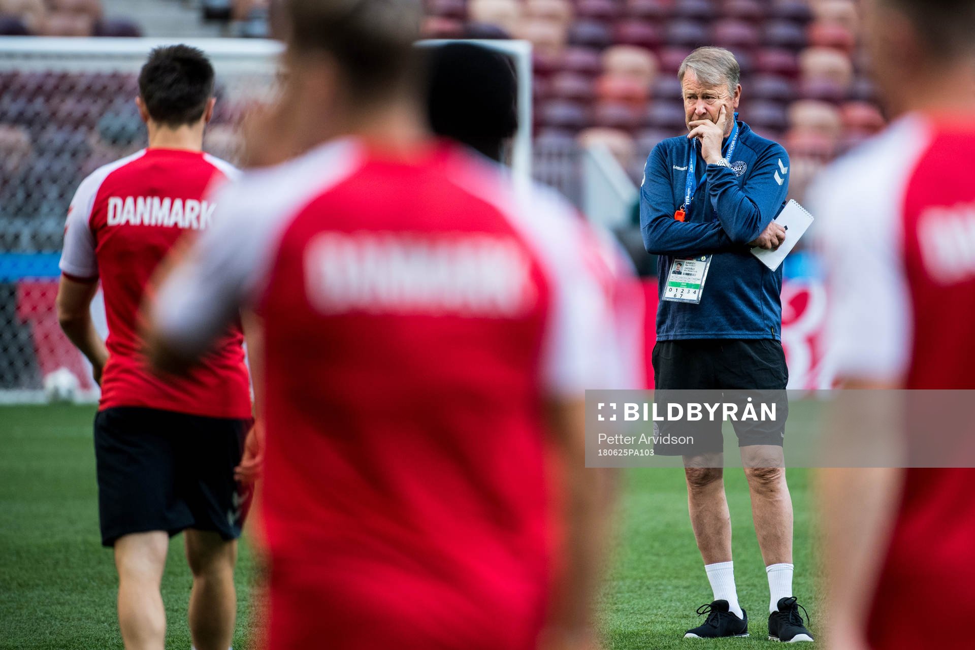 Head coach Åge Hareide of Denmark