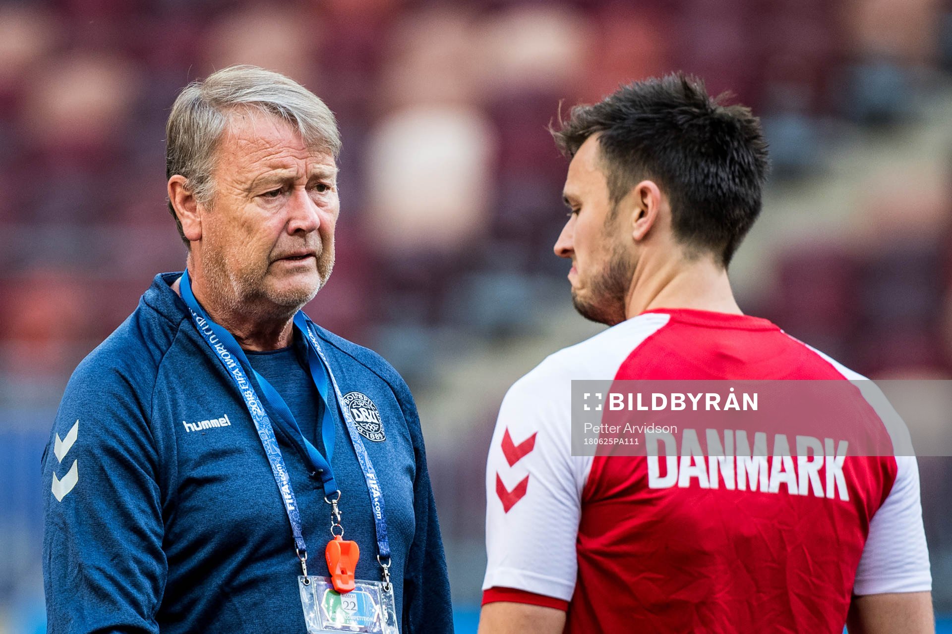 Head coach Åge Hareide of Denmark