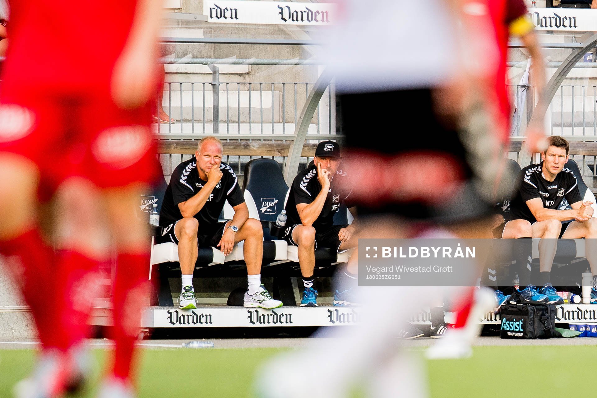 Dag-Eilev Fagermo, head coach of Odd, and Jan Frode Nornes,