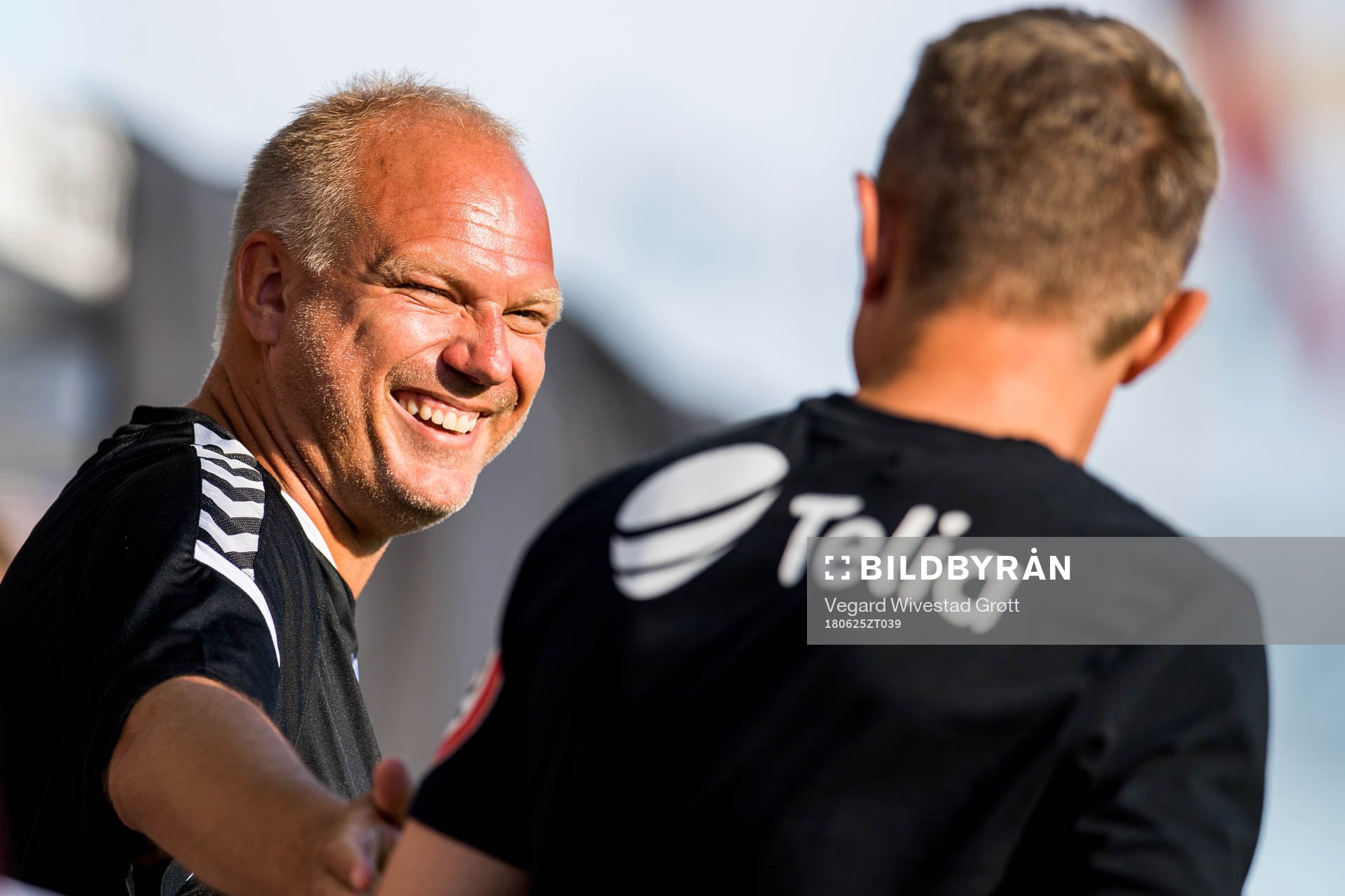 Dag-Eilev Fagermo, head coach of Odd, and Lars Arne Nilsen,