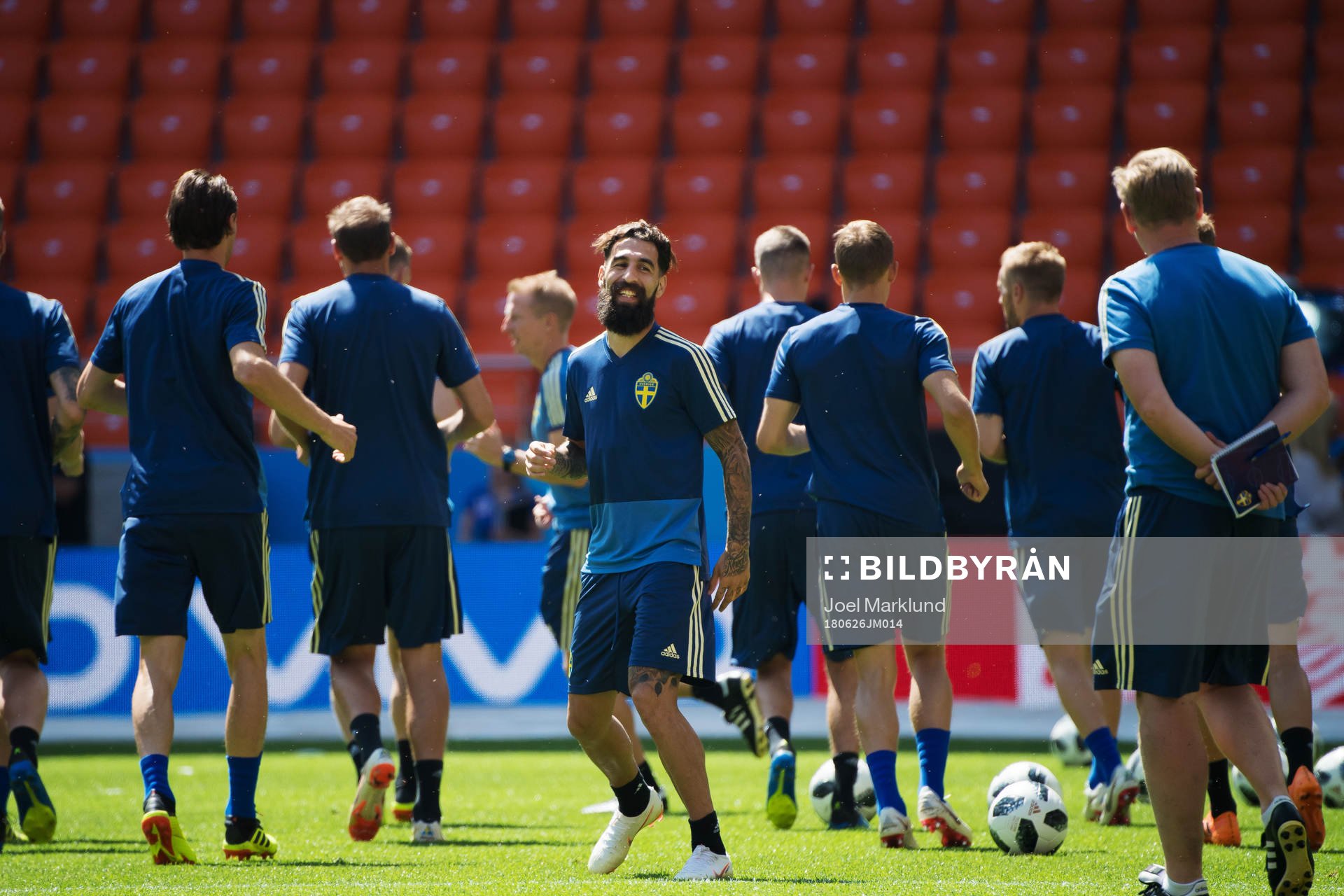 Jimmy Durmaz of the Swedish national football team at a