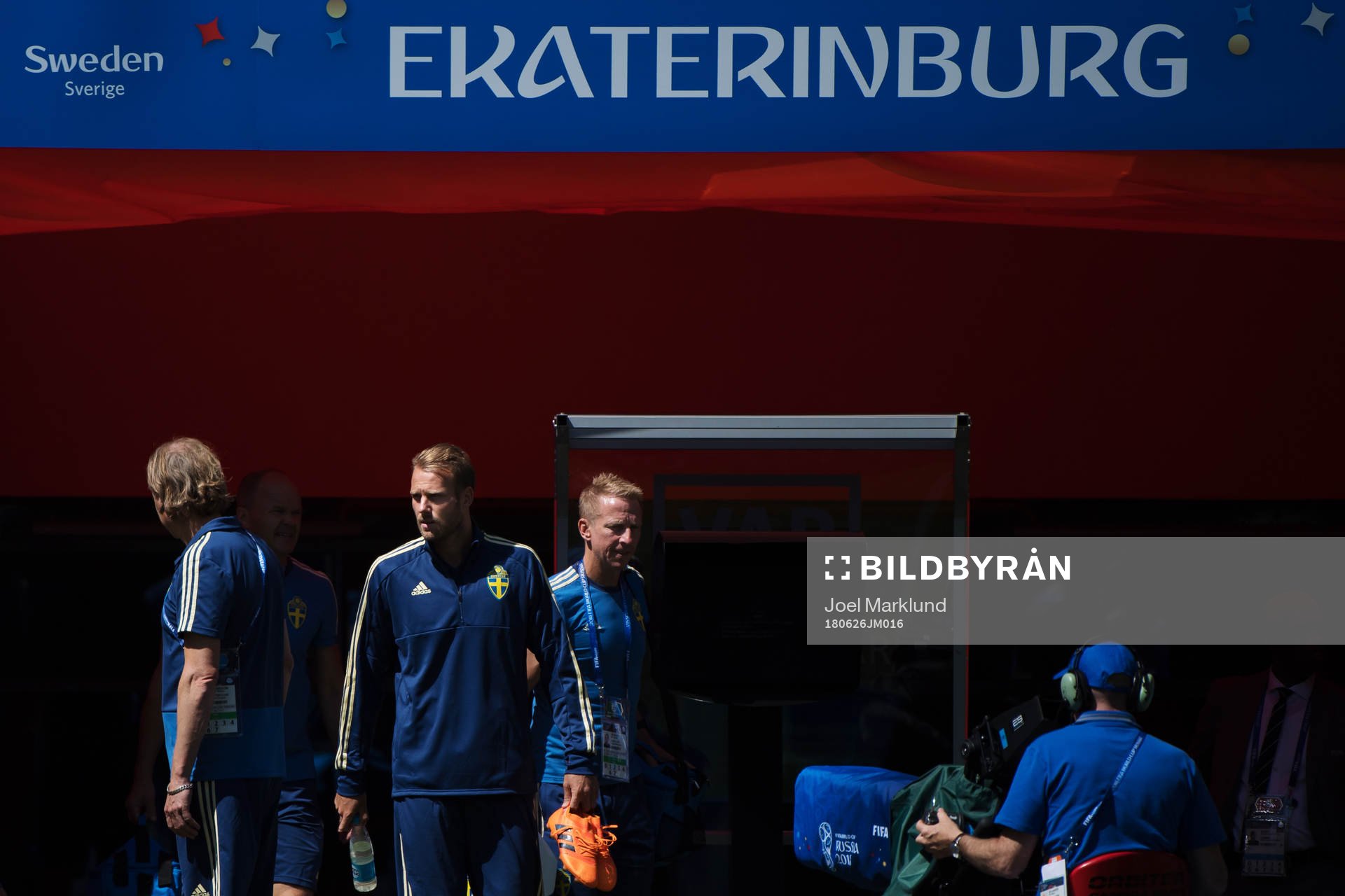 Ola Toivonen of the Swedish national football team at a