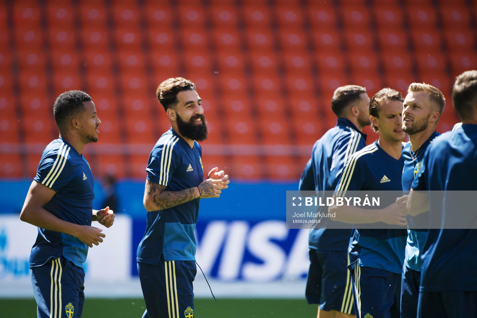 Martin Olsson, Jimmy Durmaz, Albin Ekdal and Sebastian