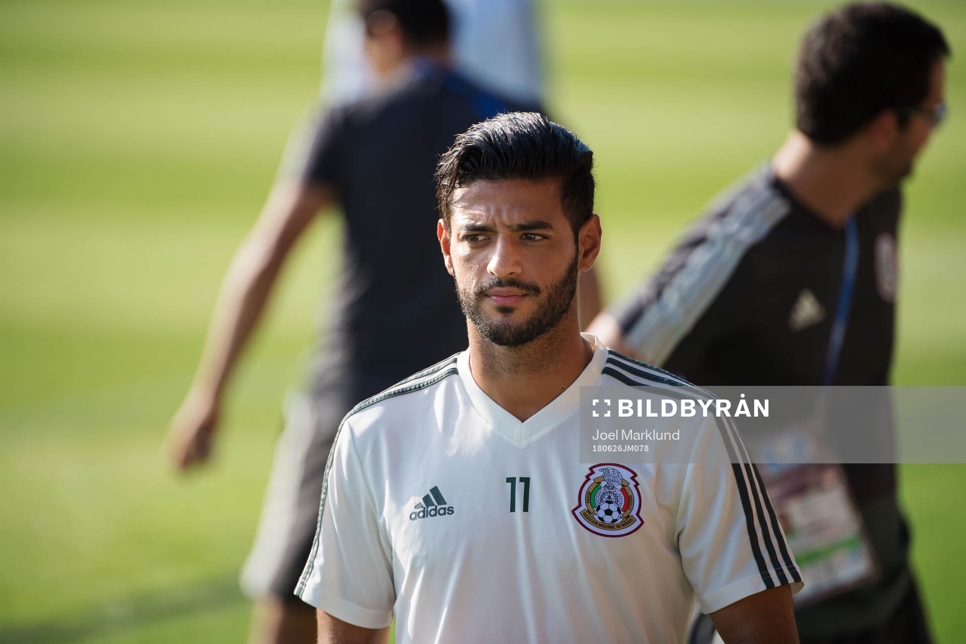 Carlos Vela of the Mexican national football team at a