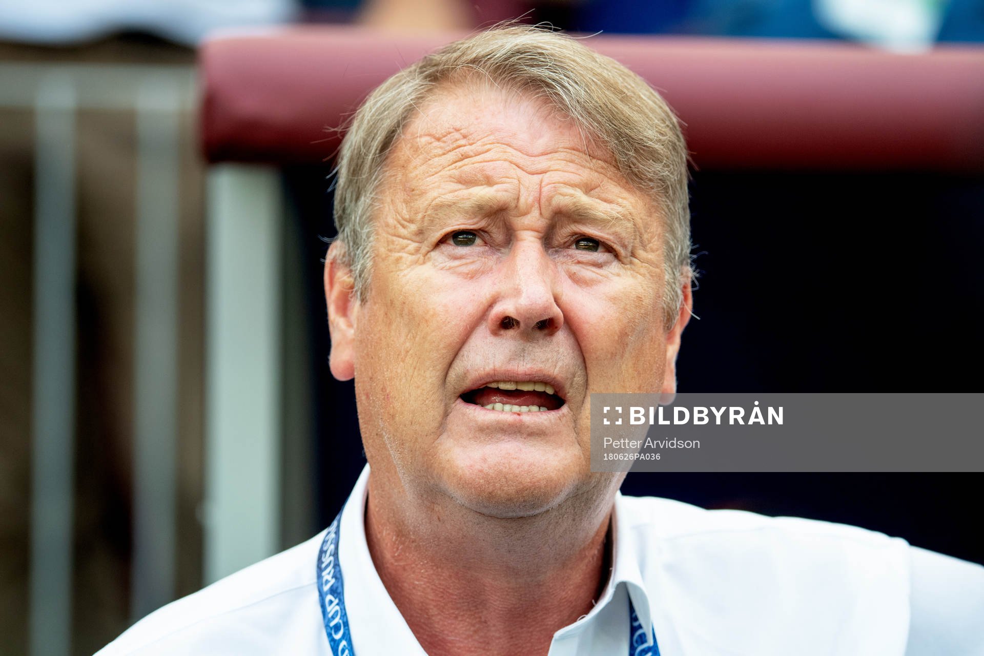 head coach Åge Hareide of Denmark