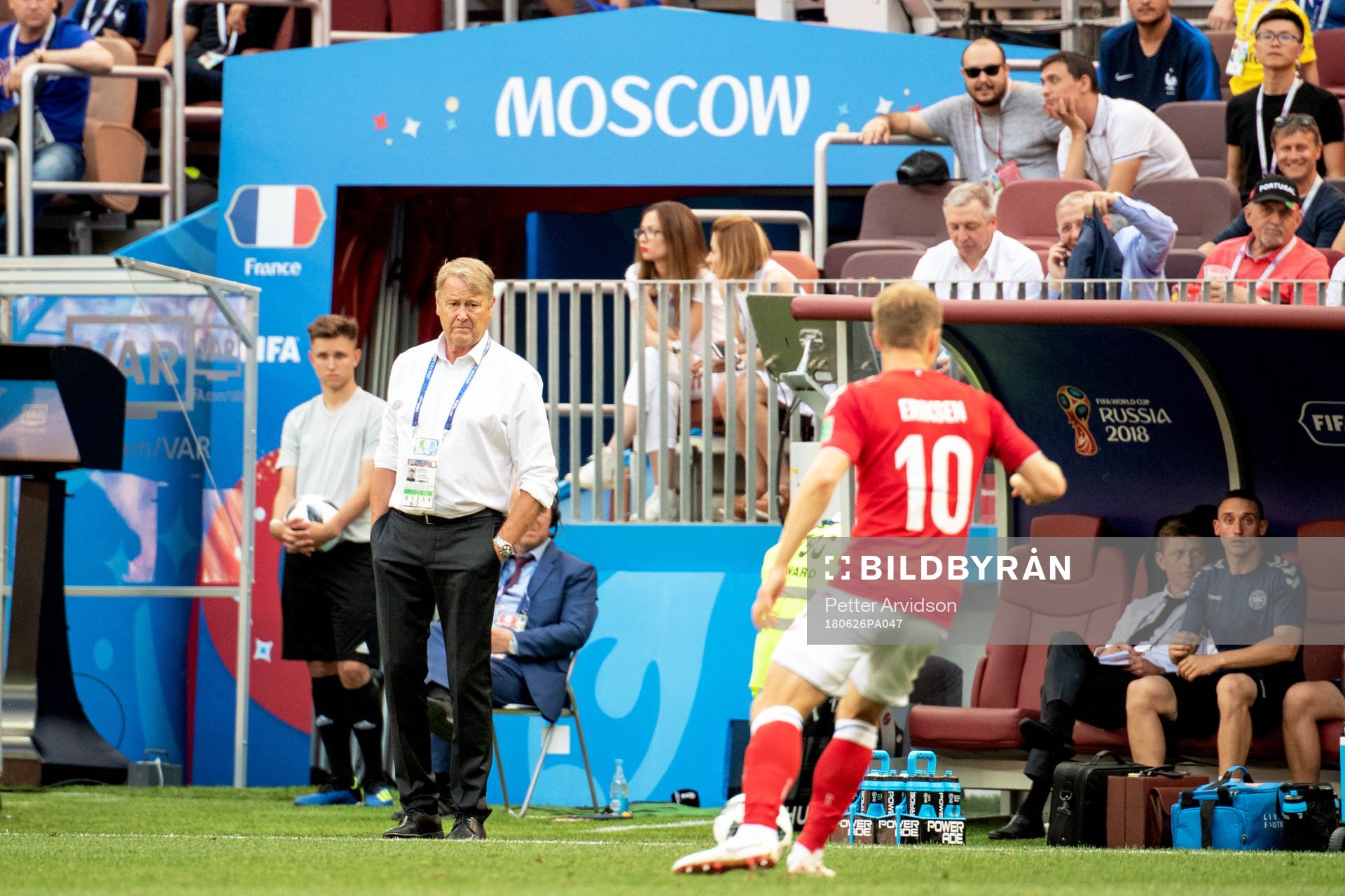 head coach Åge Hareide of Denmark