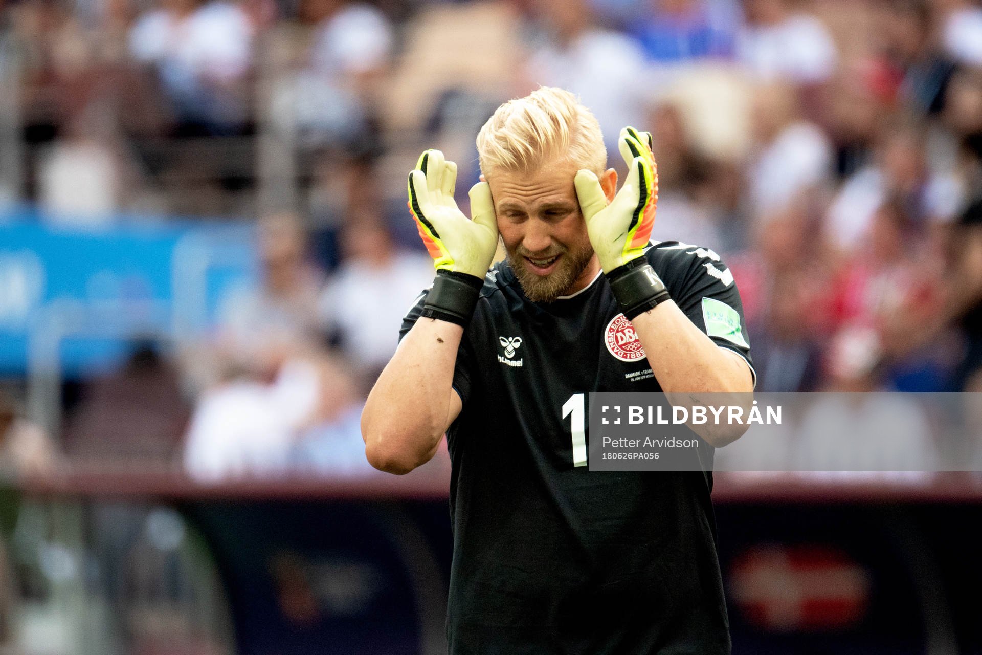 goalkeeper Kasper Schmeichel of Denmark
