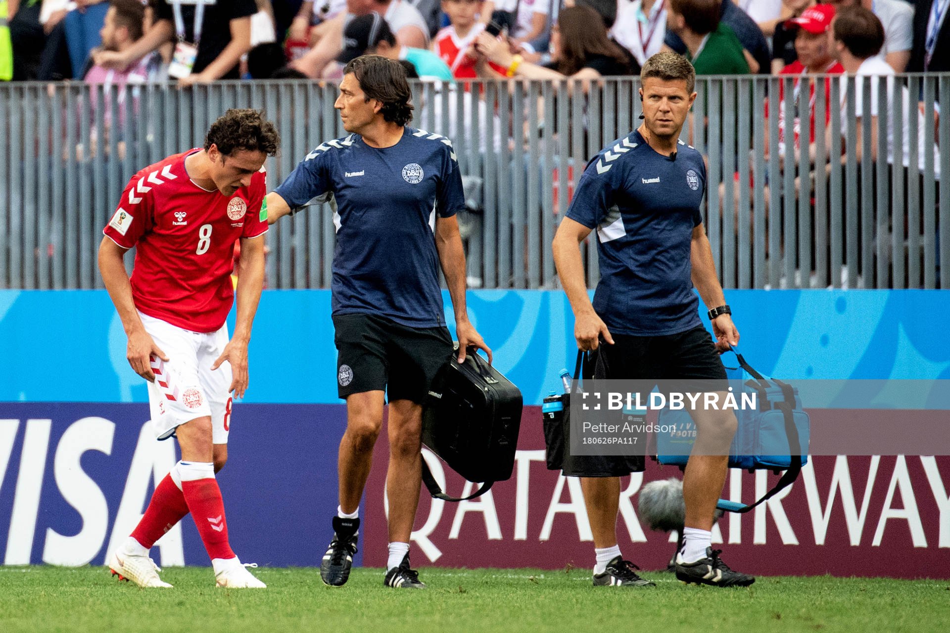 Thomas Delaney of Denmark leaves the pitch