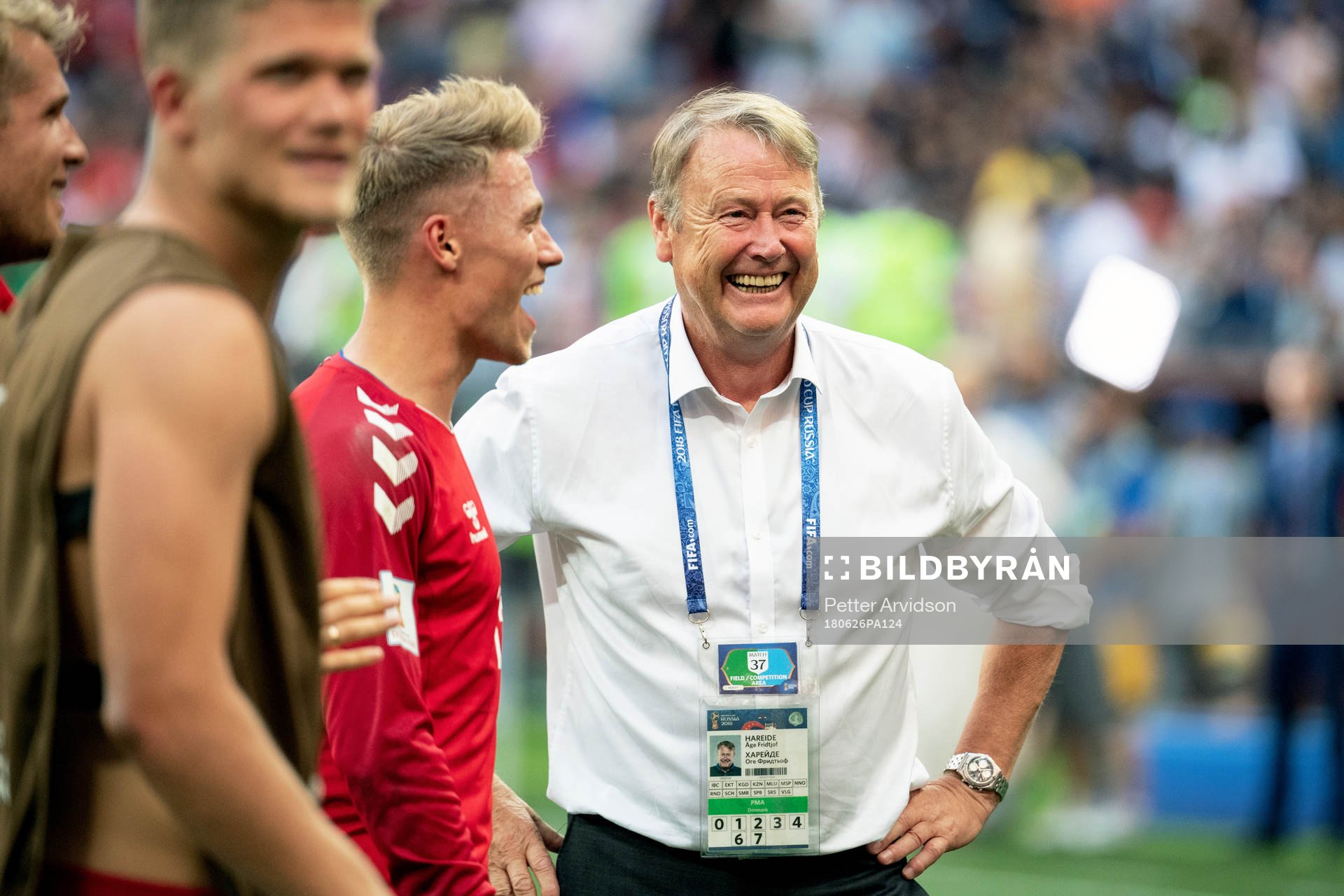 head coach Åge Hareide of Denmark