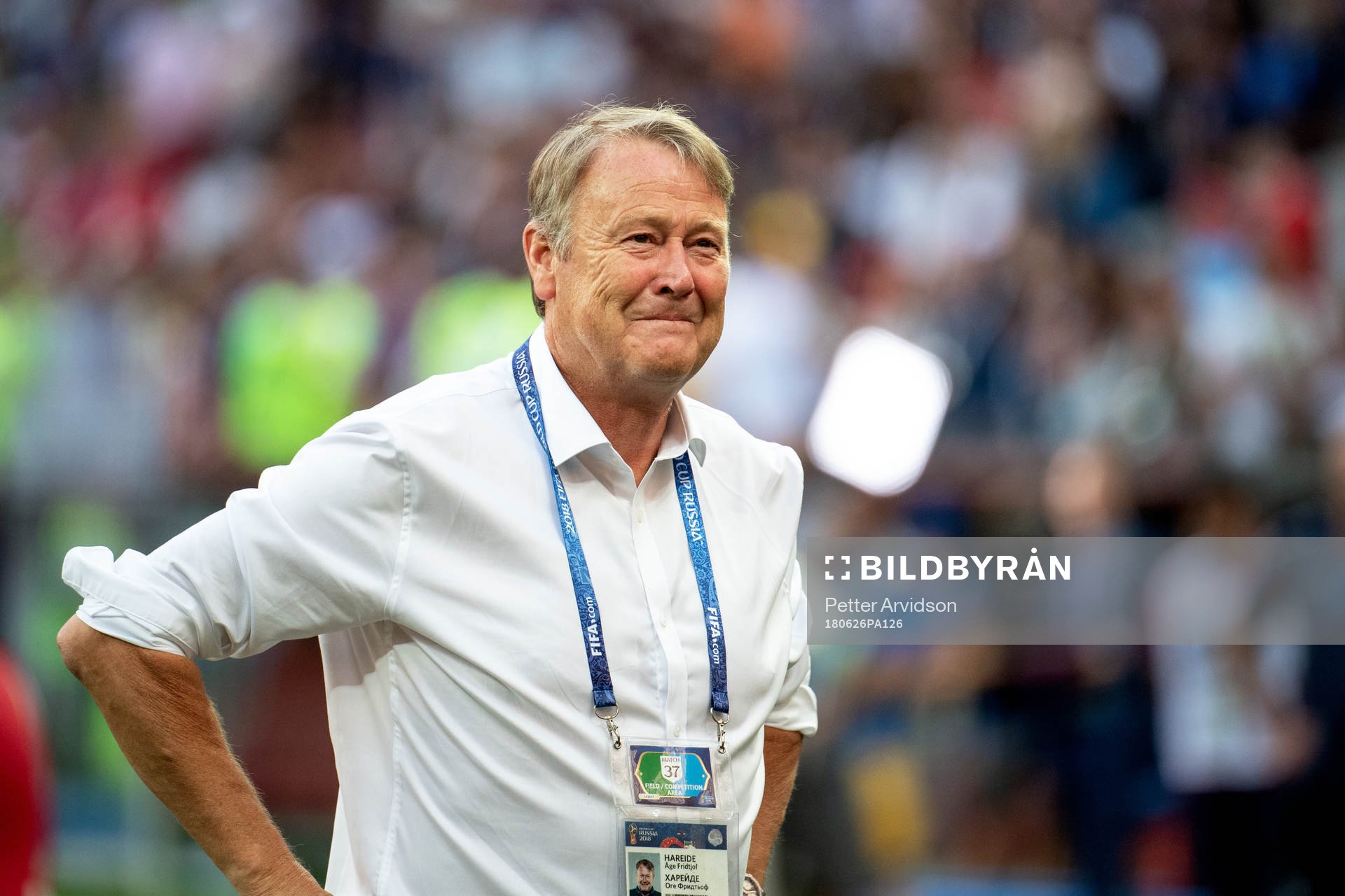 head coach Åge Hareide of Denmark