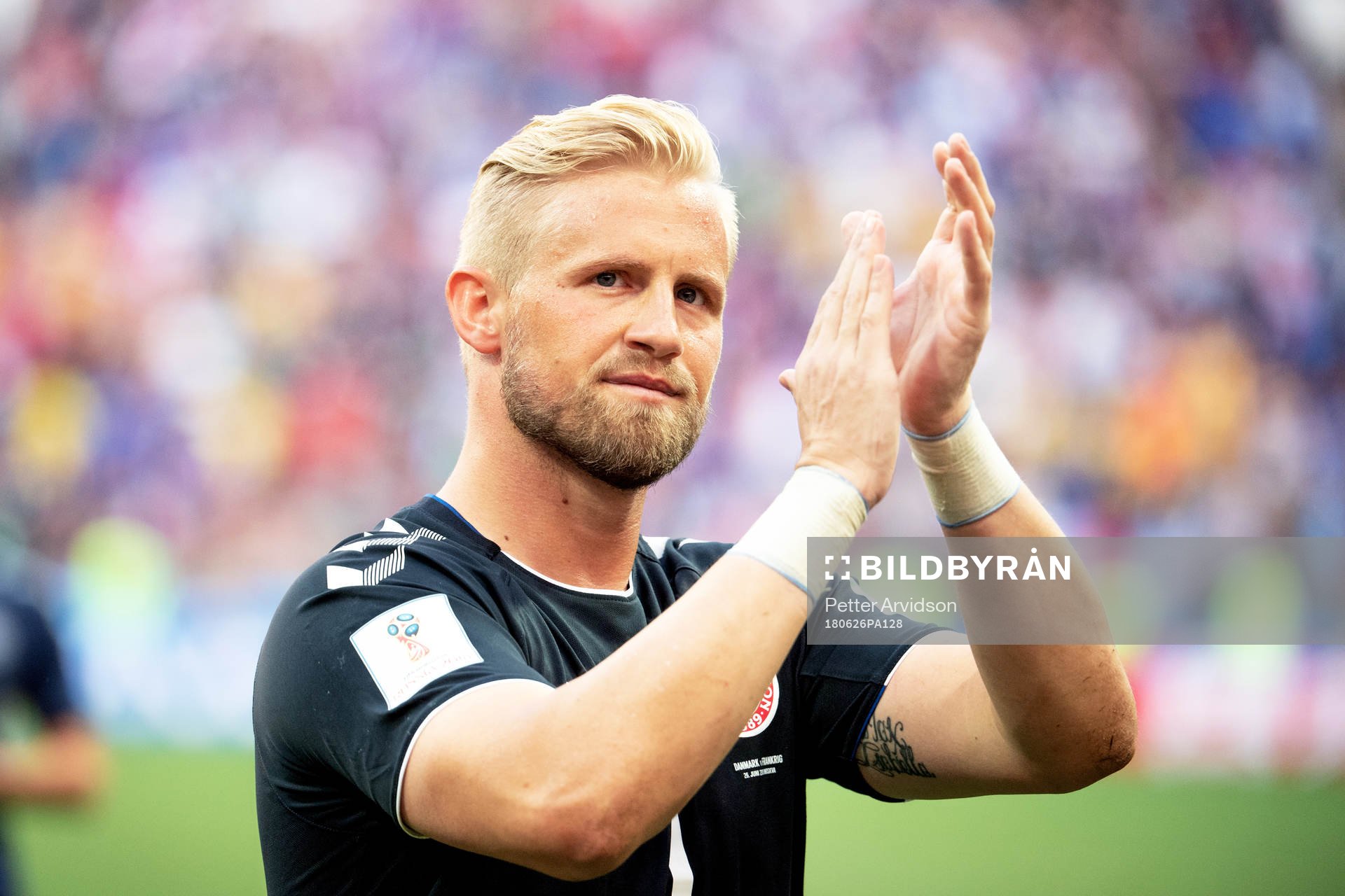 goalkeeper Kasper Schmeichel of Denmark