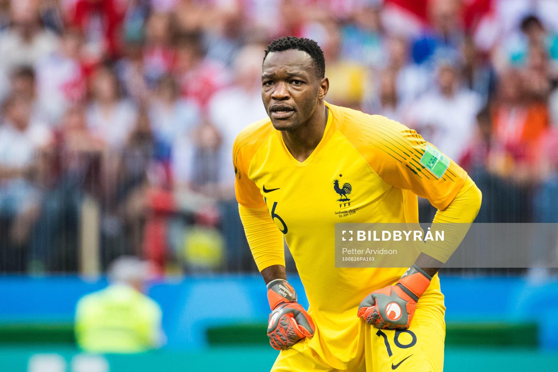 Goalkeeper Steve Mandanda of France