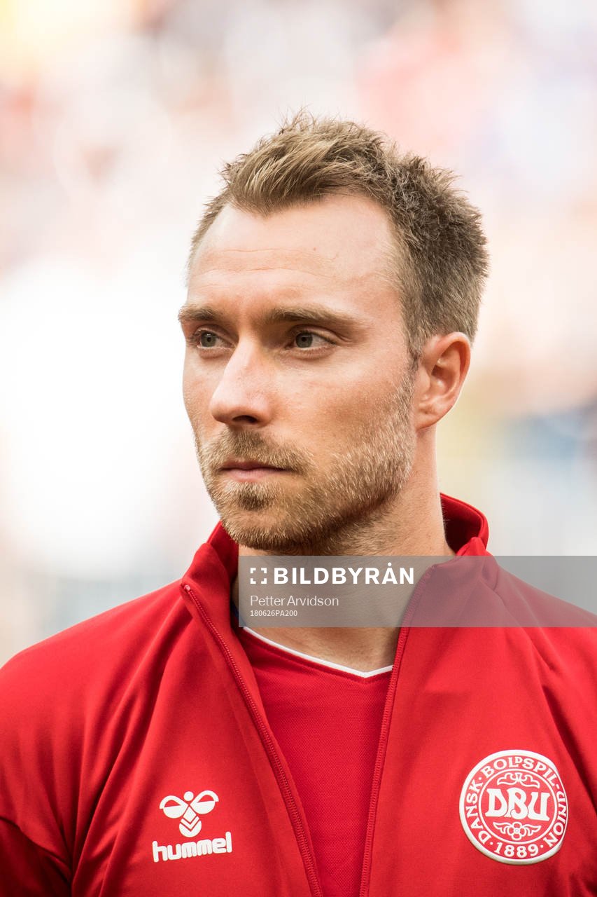Christian Eriksen of Denmark prior the FIFA World Cup group