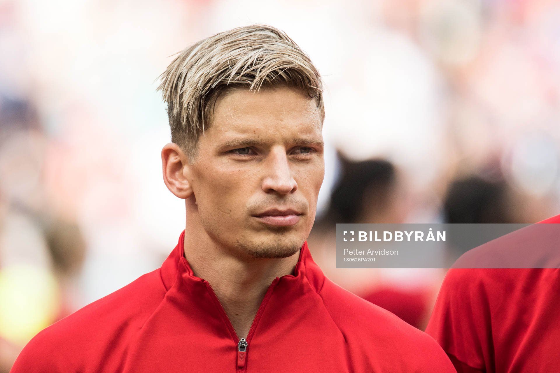 Jens Stryger Larsen of Denmark prior the FIFA World Cup